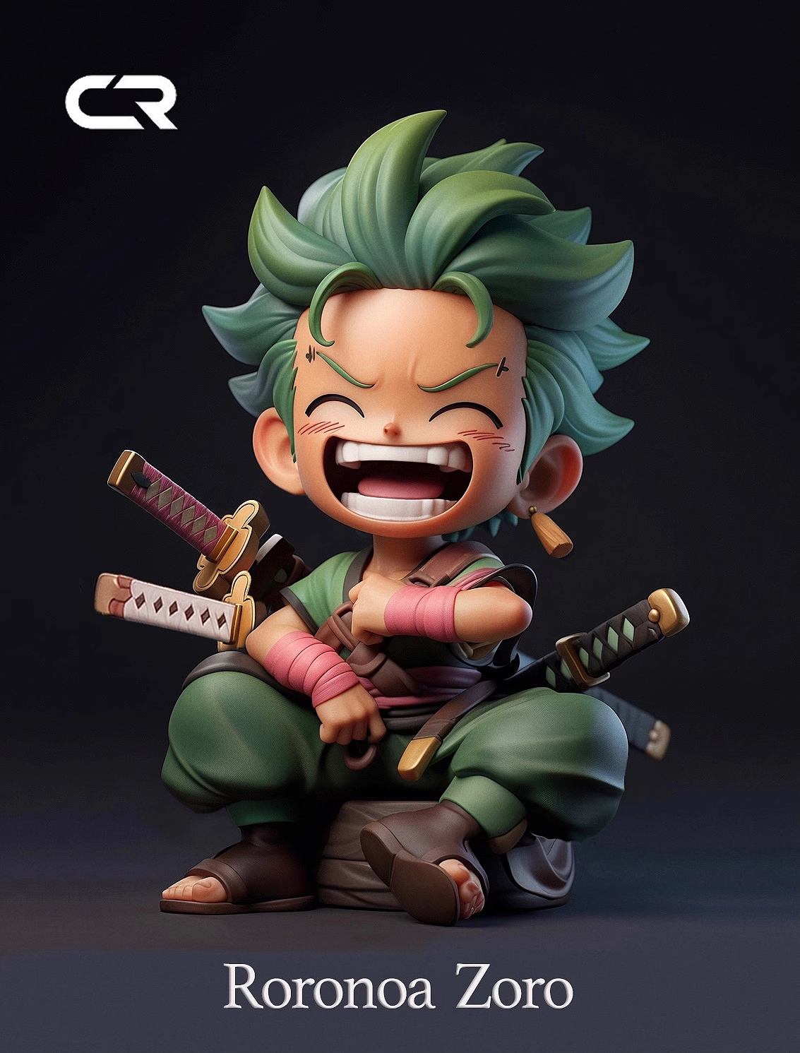 【Pre-sale】Q Version Sitting Zoro-One piece-CR Studio