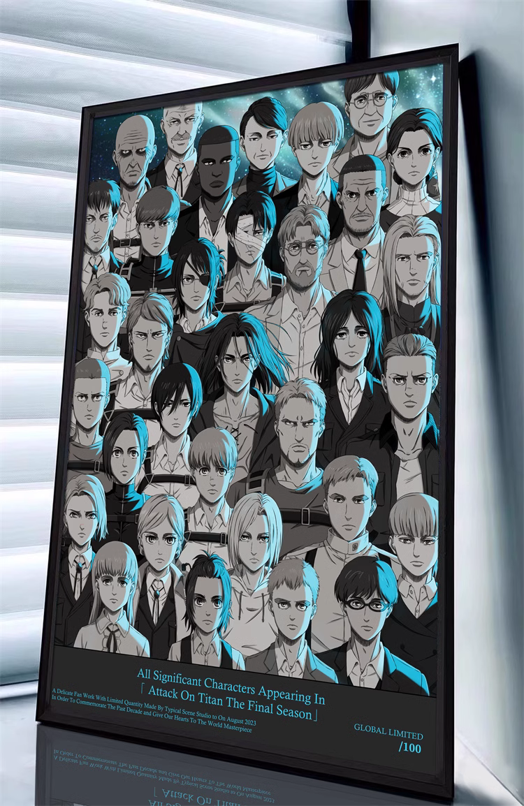 【Pre-sale】Decorative Painting of Characters of Attack on Titan-Typical Scene Studio