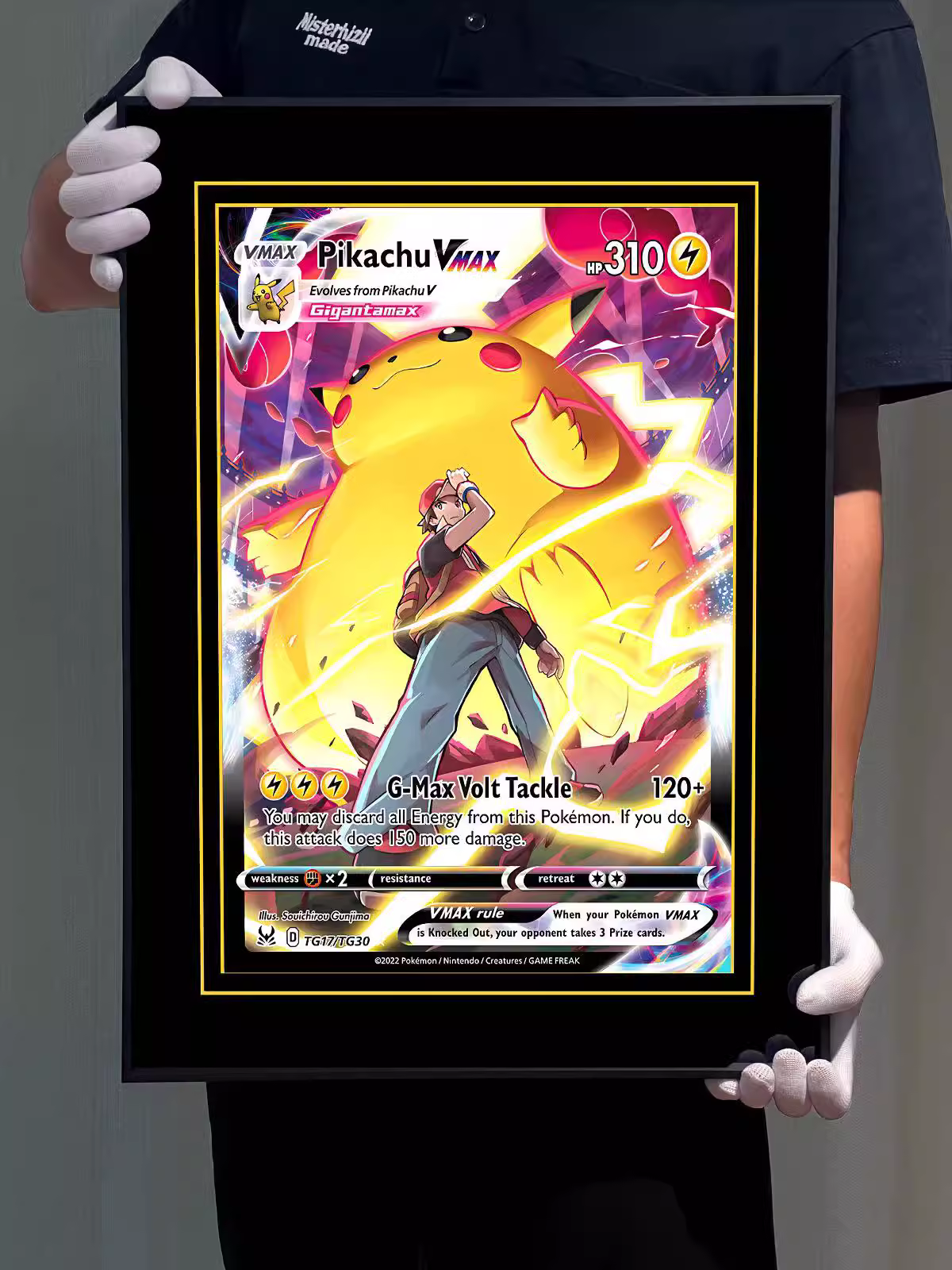 【In stock】Decorative Painting of Pikachu Vmax-Pokemon-LangRen Studio