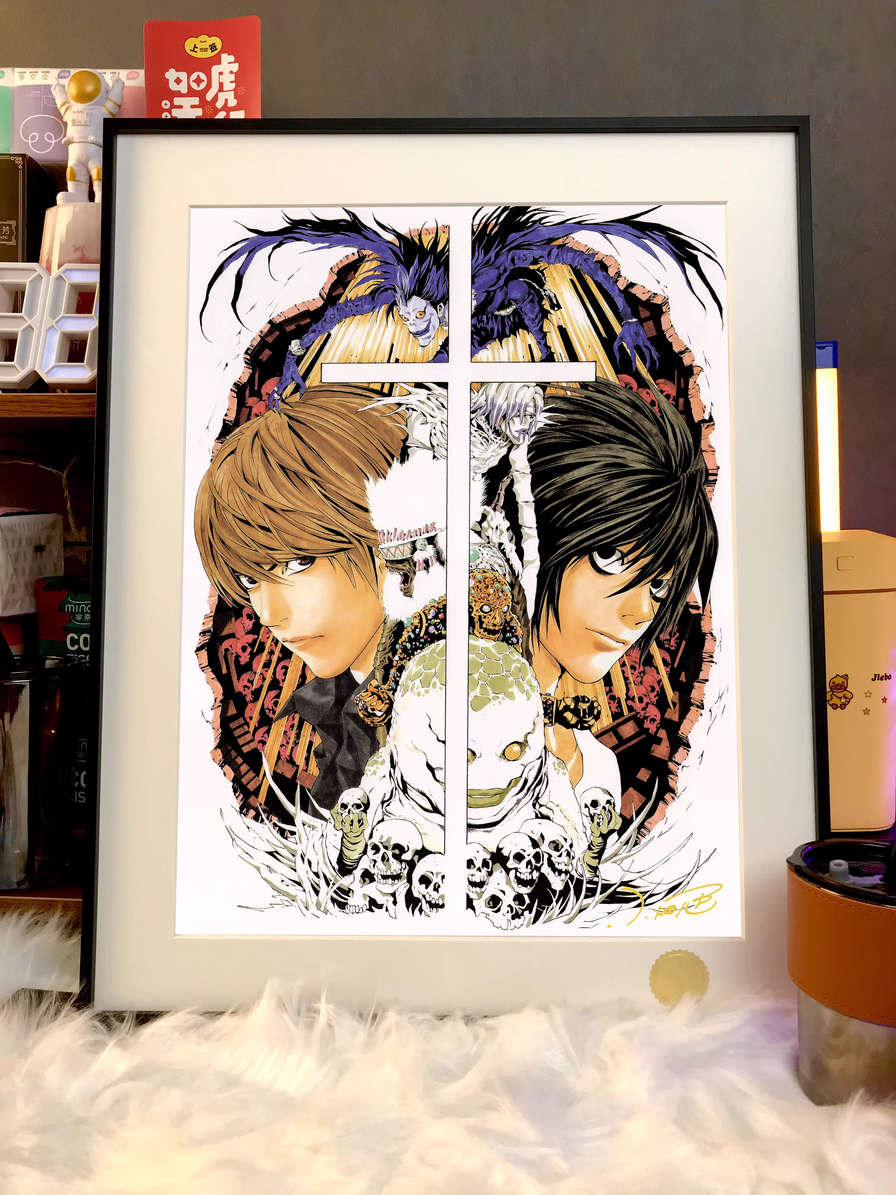 【Pre-sale】Decorative Painting of Yagami Light & Ryuk-Death Note-Xingkong Studio