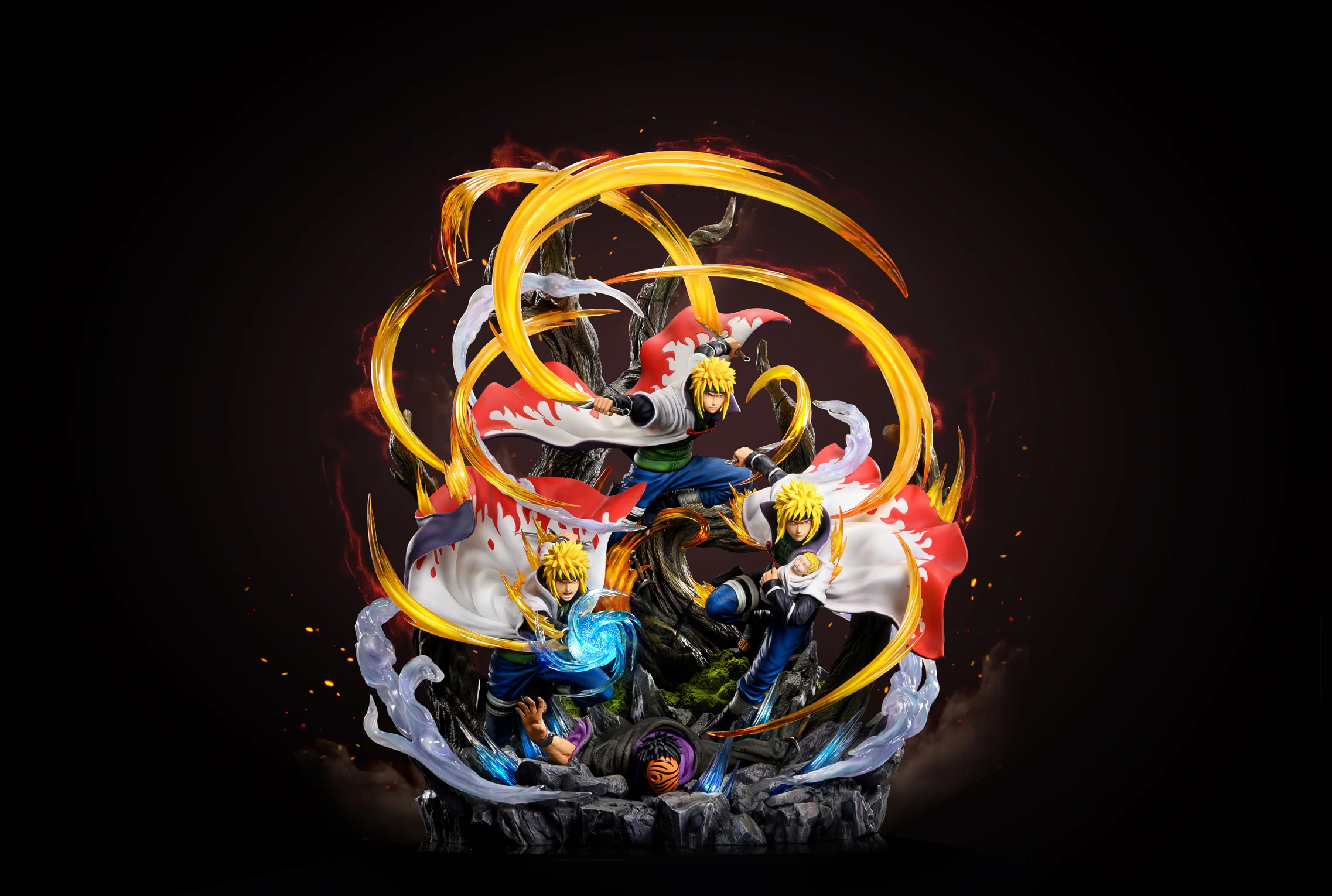 【Few left】1/7 Scale Flying Thunder God Jutsu Minato Namikaze with LED-Ventus Studio