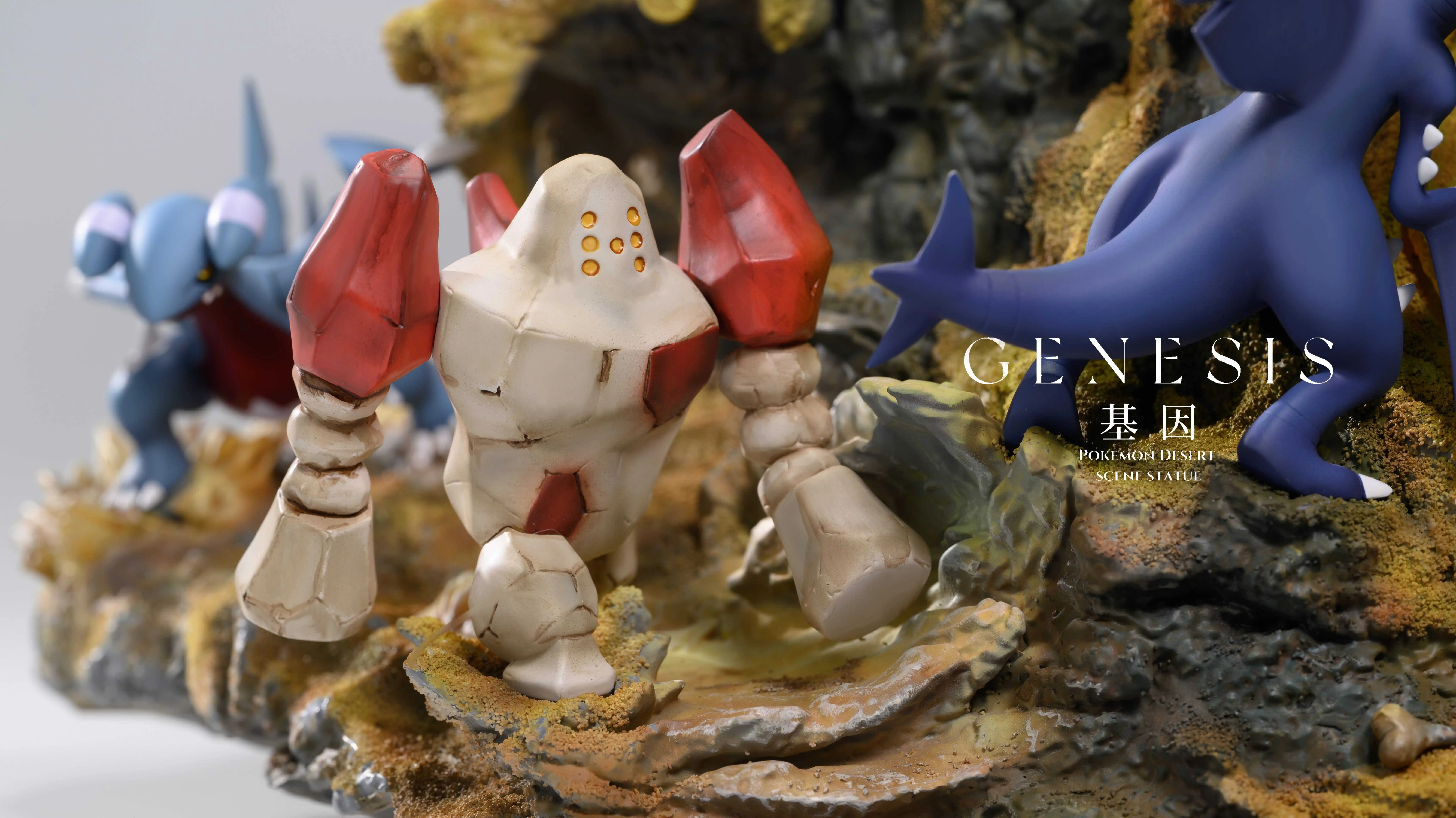 【Pre-sale】Group A Standard Beach Scene Tyranitar & Alakazam-Pokemon-Genesis Studio