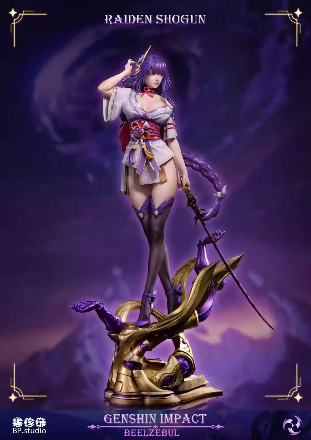 【Pre-sale】1/4 Scale Raiden Shogun-Genshin Impact-BP Girl Studio