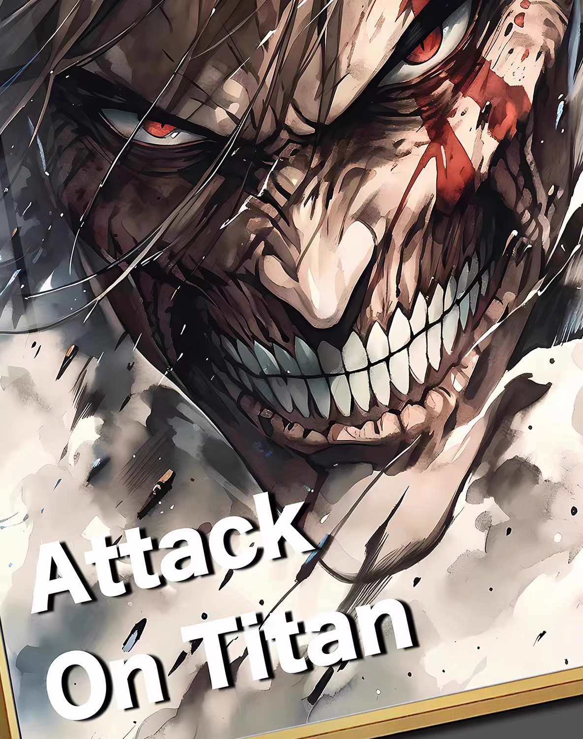 【In stock】Decorative Painting of Eren Jaeger-Attack on Titan-Billion Birds Studio