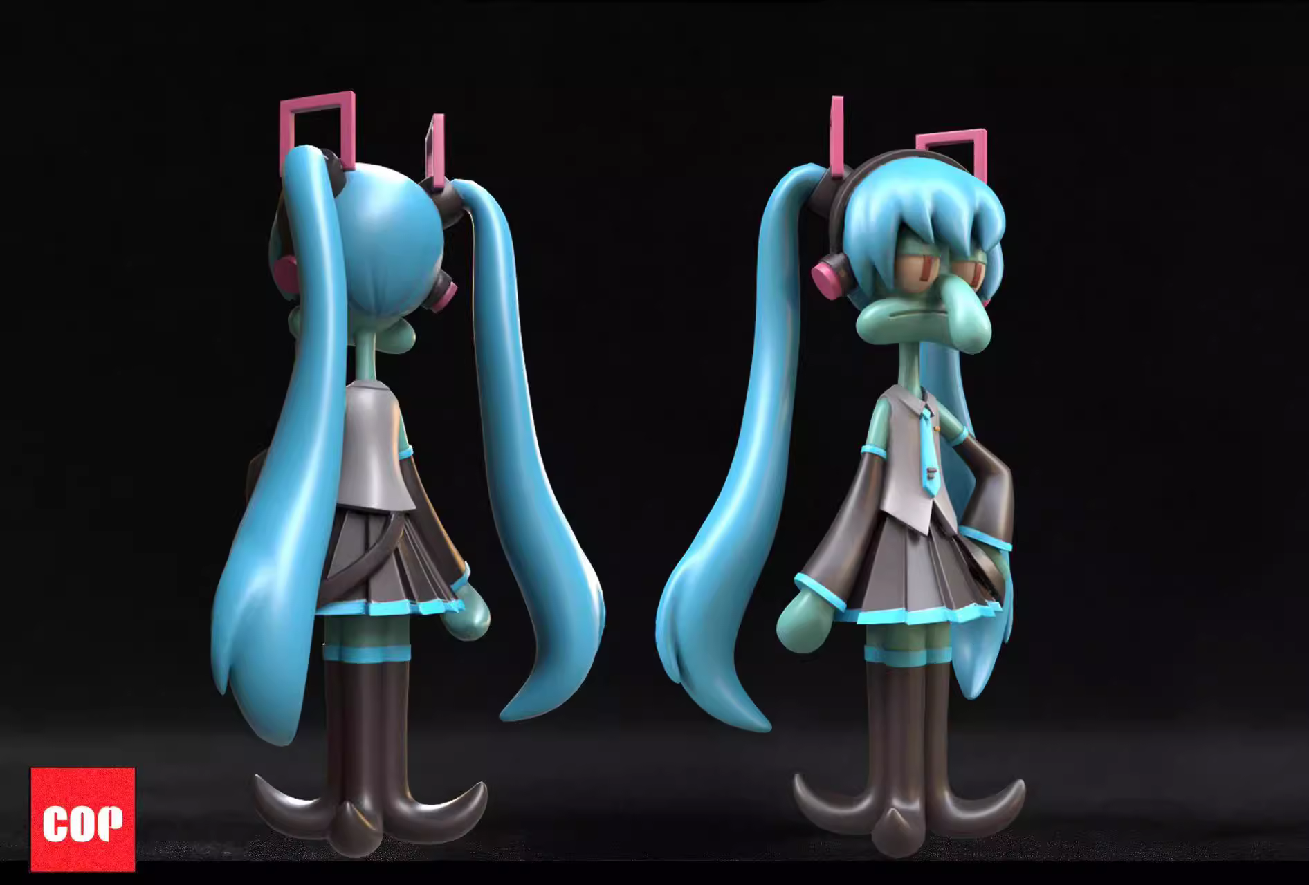 【In stock】Squidward Tentacles COS Hatsune Miku-SpongeBob SquarePants-COR Studio