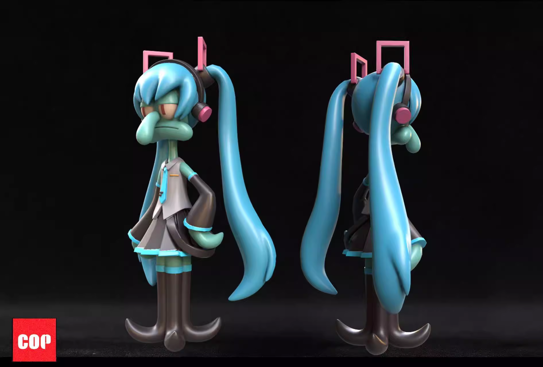 【In stock】Squidward Tentacles COS Hatsune Miku-SpongeBob SquarePants-COR Studio