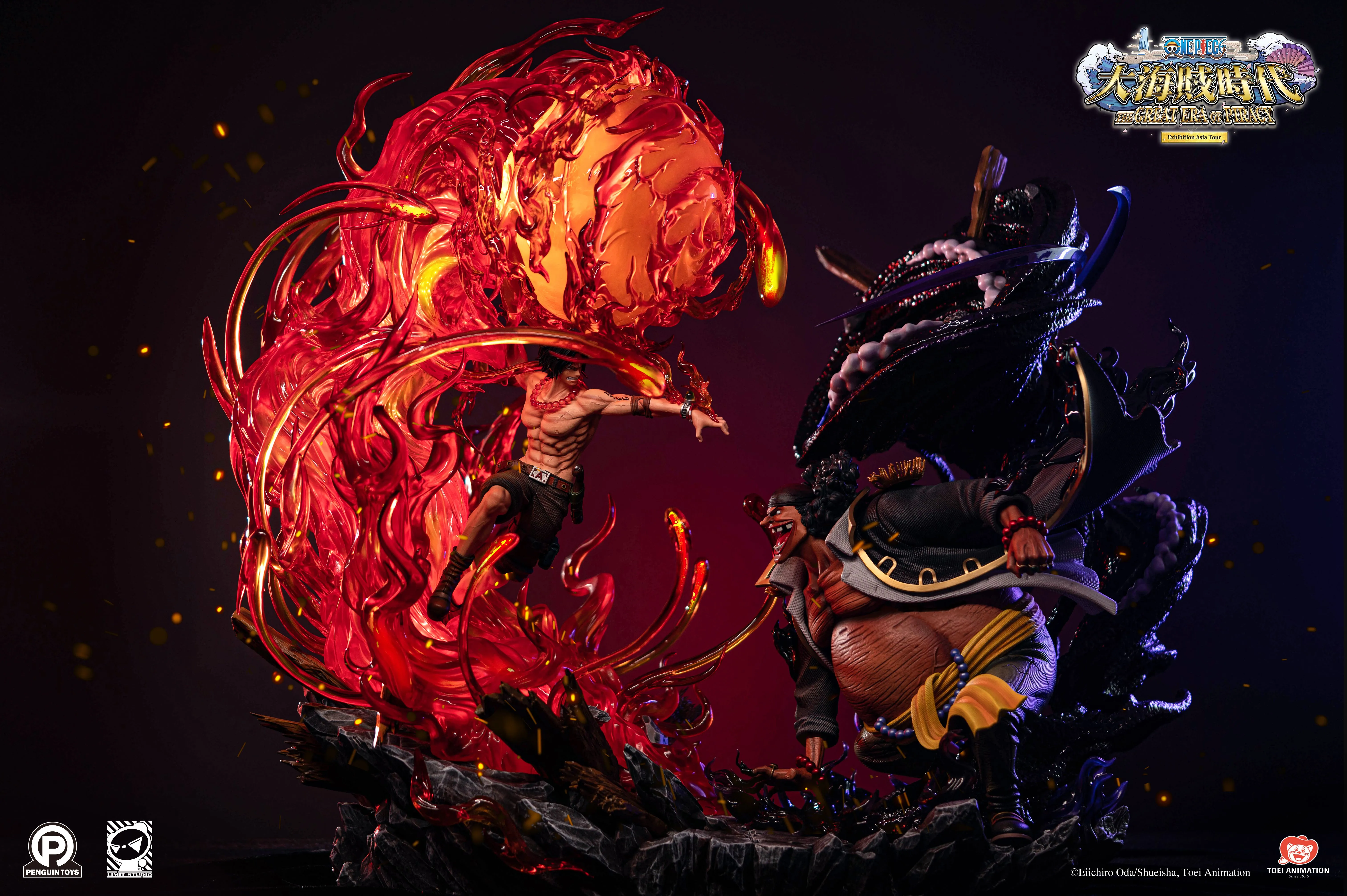 【Pre-sale】1/6 Scale Ace VS Marshall·D·Teach-One piece-Penguin Toys & Limit Studios