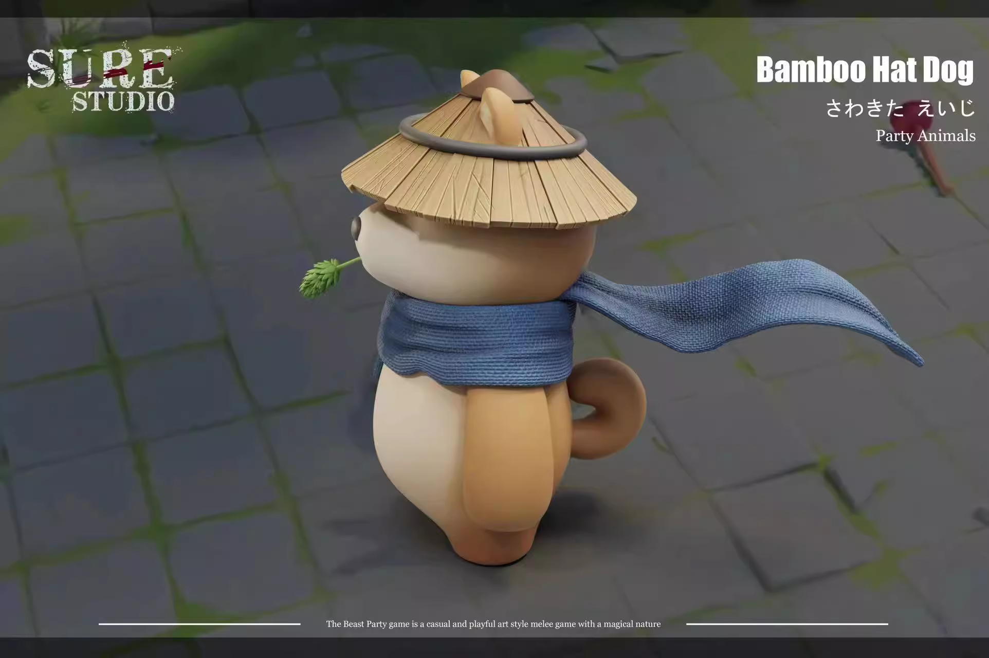 【Pre-sale】Bamboo Hat Dog-Party Animals-Sure Studio