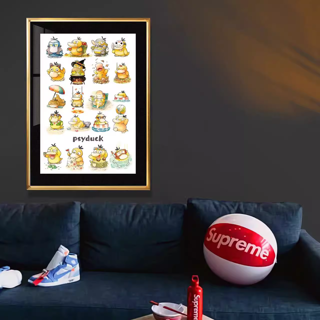 【In stock】Decorative Painting of Psyduck-Pokemon-Billion Birds Studio