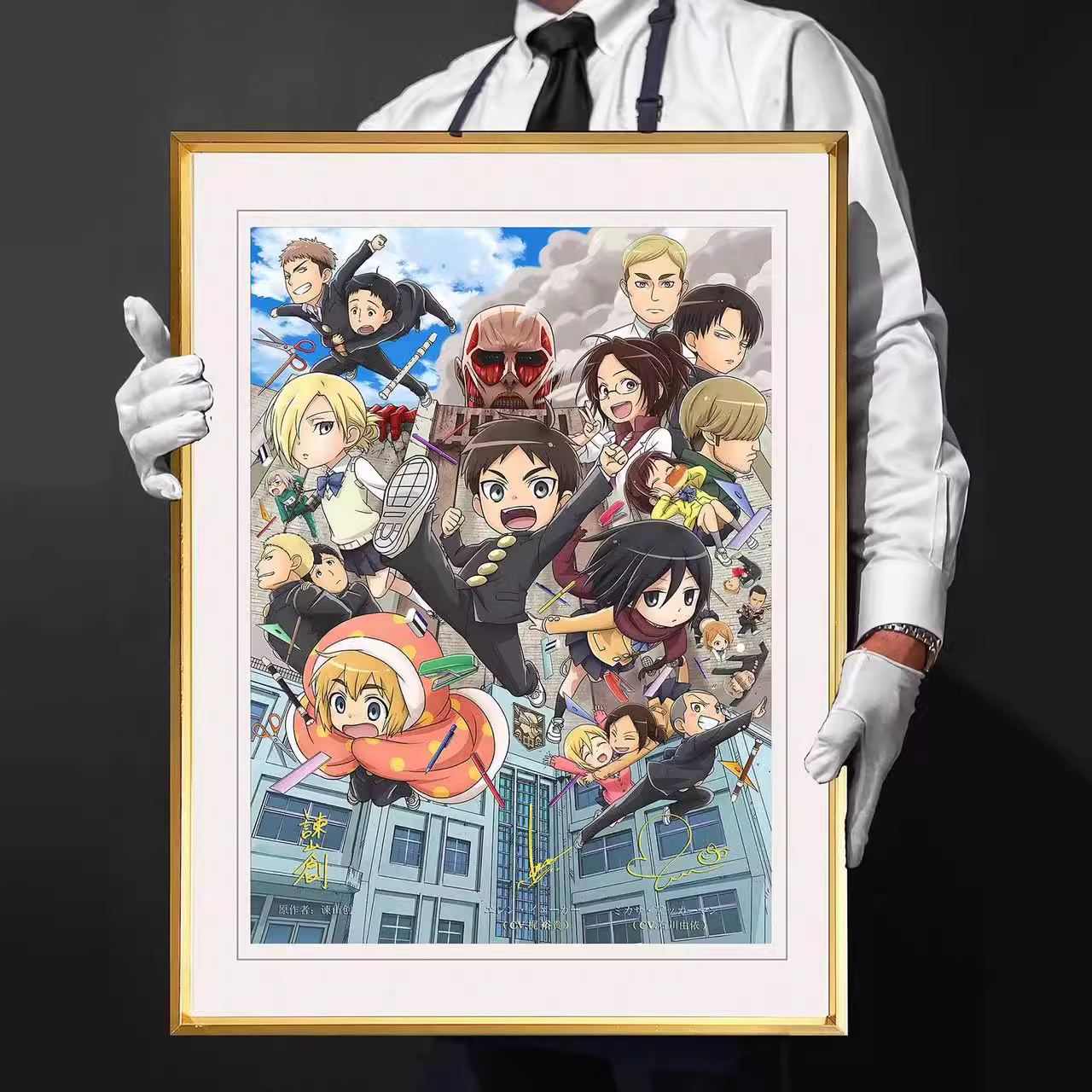 【In stock】Q Version Decorative Painting for the Ending of Attack on Titan-Billion Birds Studio