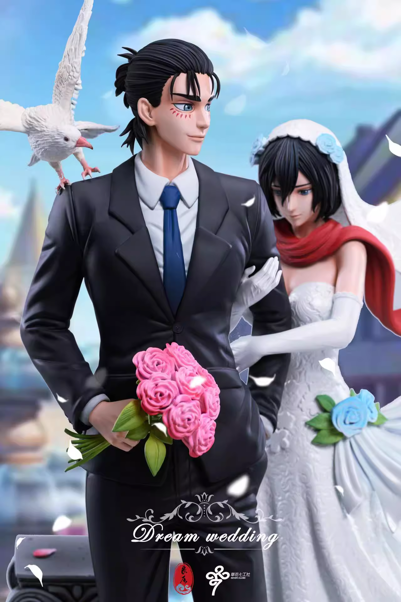 【Sold out】Dream Wedding of Eren and Mikasa-Attack on Titan-LC Studio