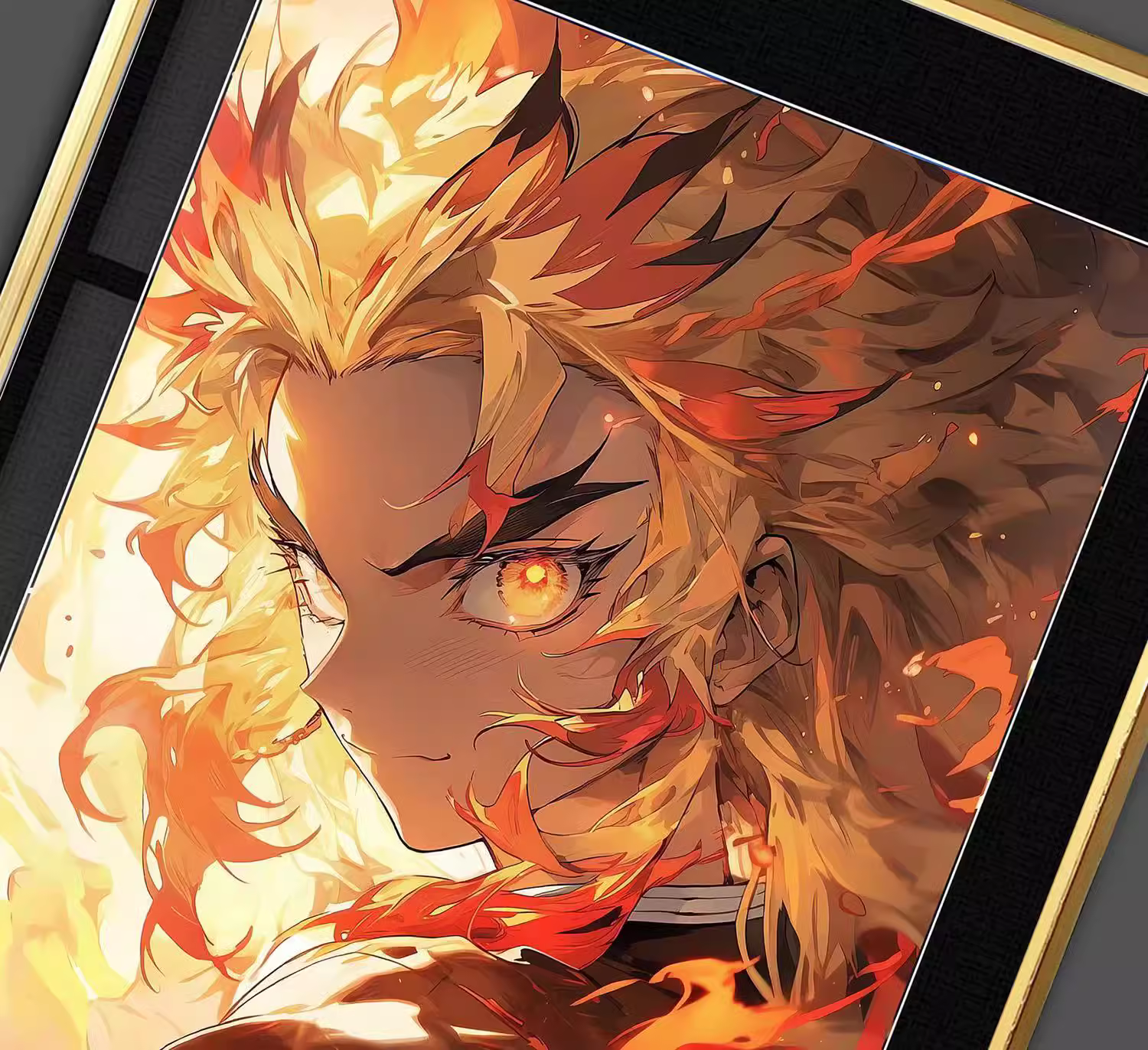 【In stock】Decorative Painting of Kamado Tanjirou, Kamado Nezuko, Rengoku Kyoujurou & Agatsuma Zenitsu-Billion Birds Studio