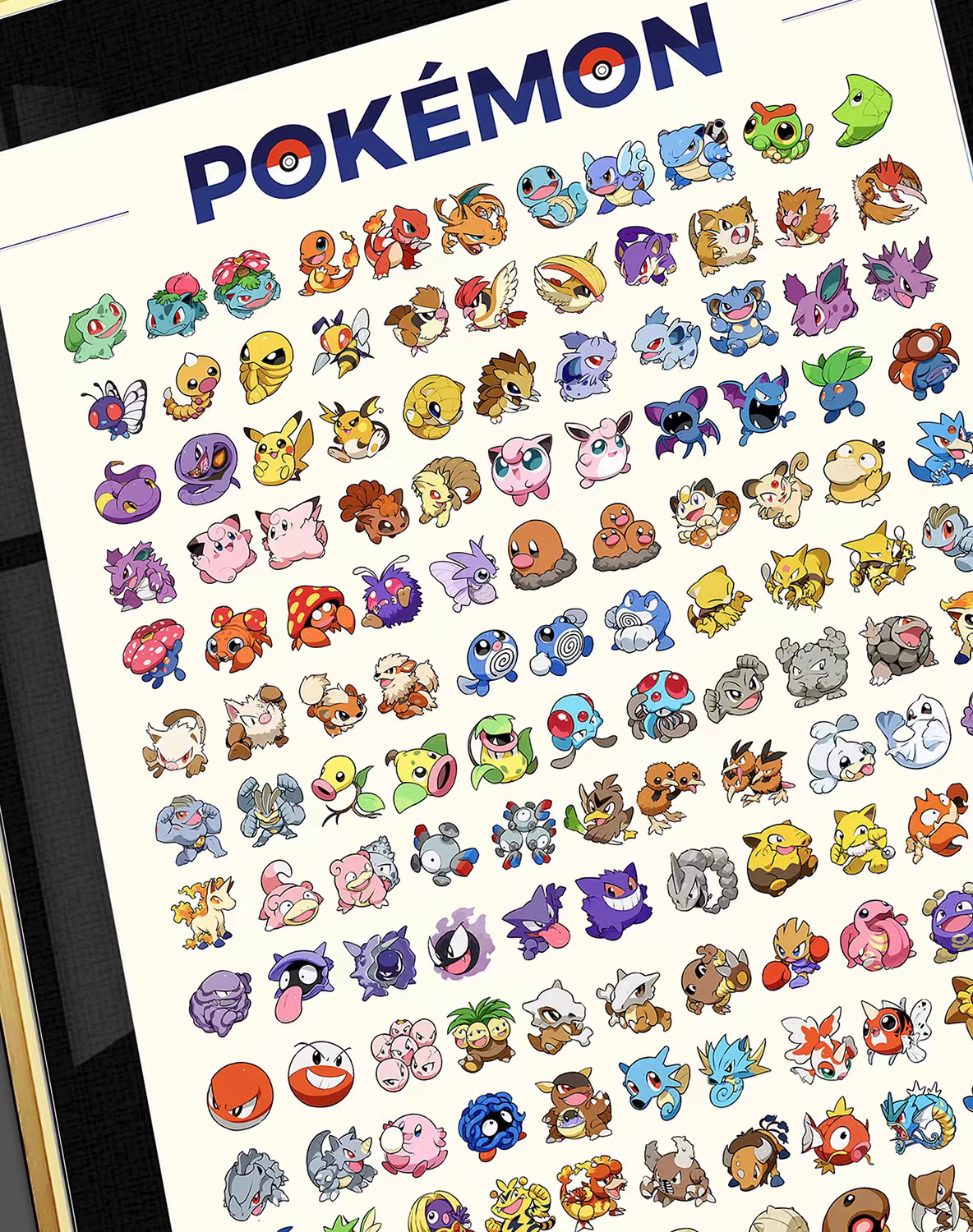 【In stock】Decorative Painting of Generation 1 of Pokemon-Billion Birds Studio