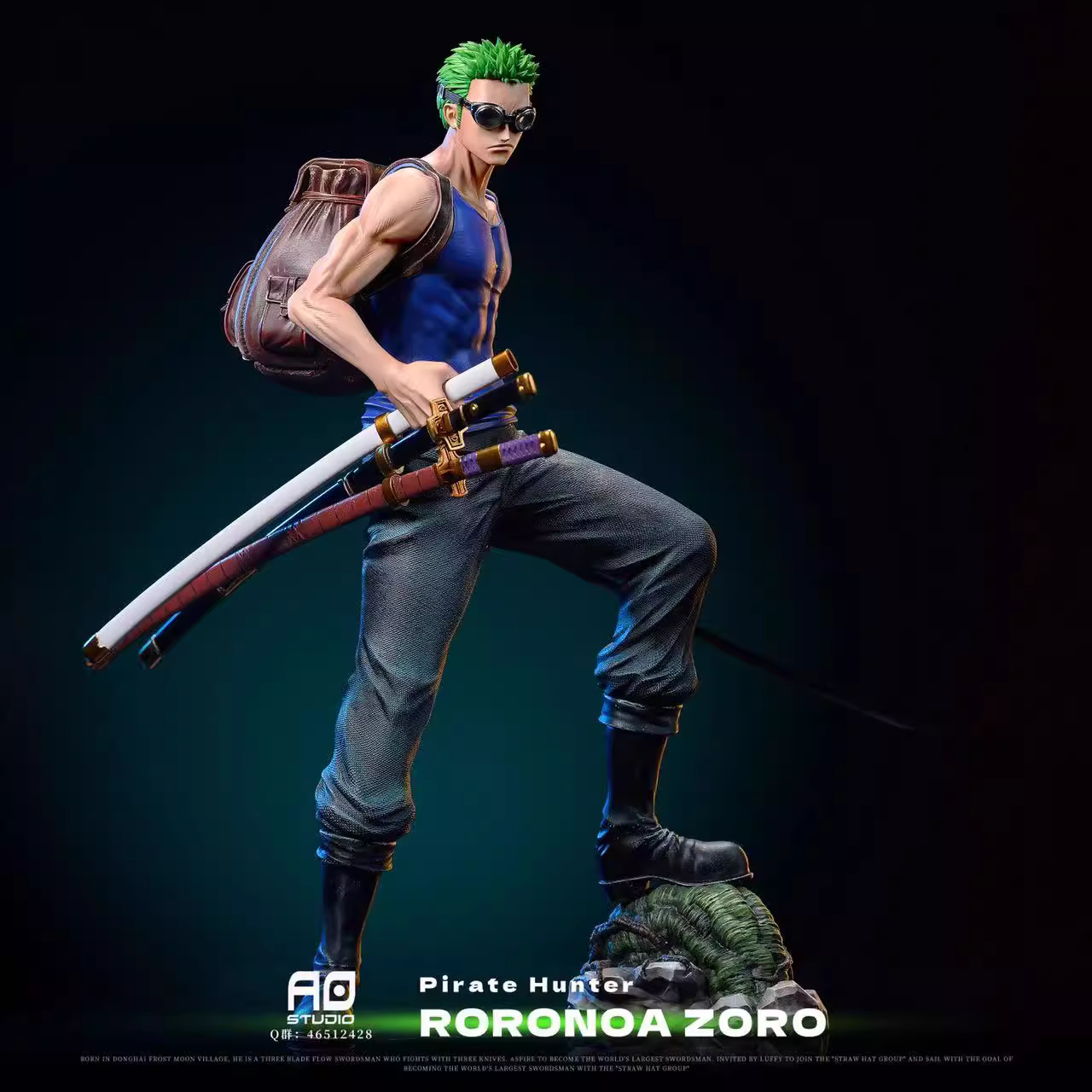 【Last one】POP / 1/6 Scale Pirate Hunter Zoro-AO Studio