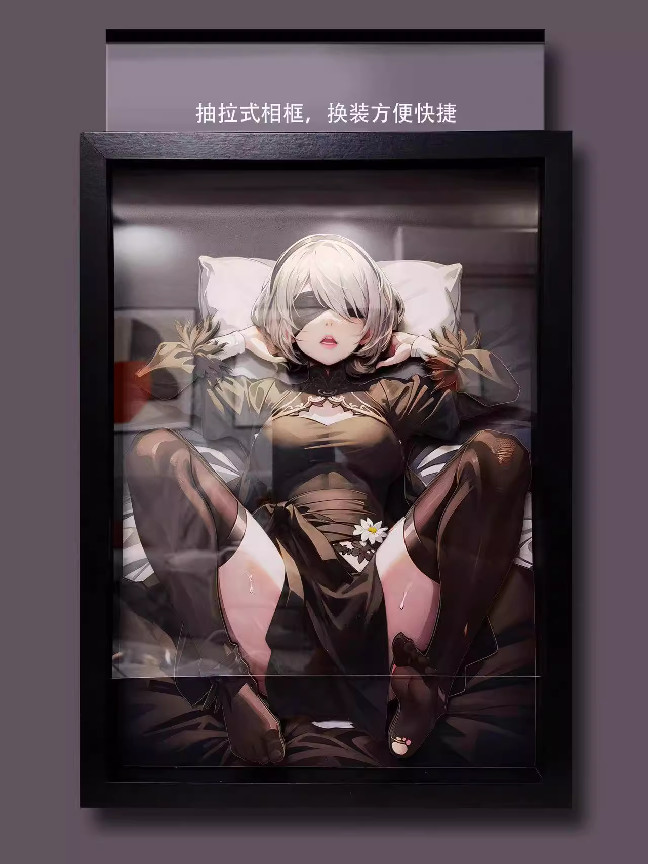 【In stock】Multi Layer Pull-out Stereoscopic Painting of Yorha No. 2 Type B (2B)-NieR:Automata-WuMiao Studio