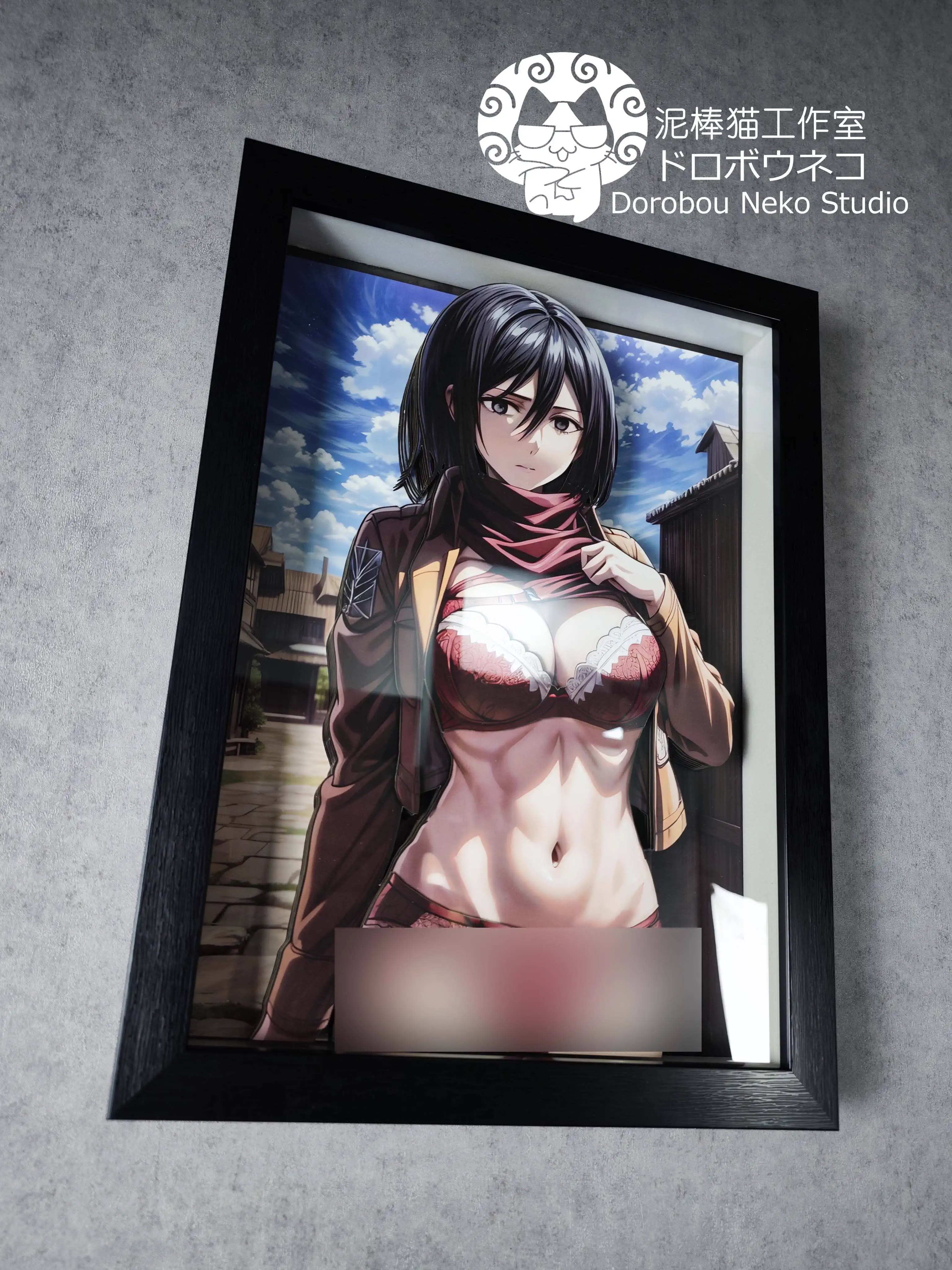 【In stock】DSMG-048 Decorative Painting of Mikasa·Ackerman-Attack on Titan-Dorobou Neko Studio