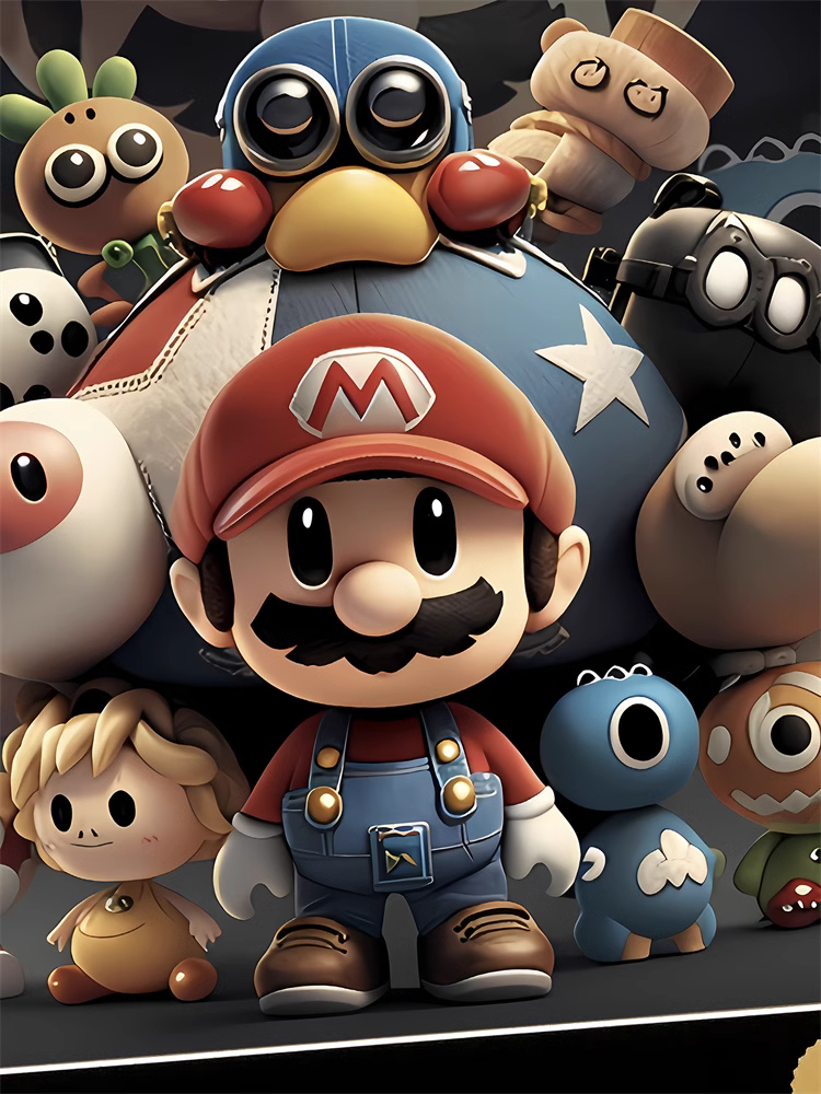 【Pre-sale】Decorative Painting of Mario-Super Mario Bros.-XingKong Studio