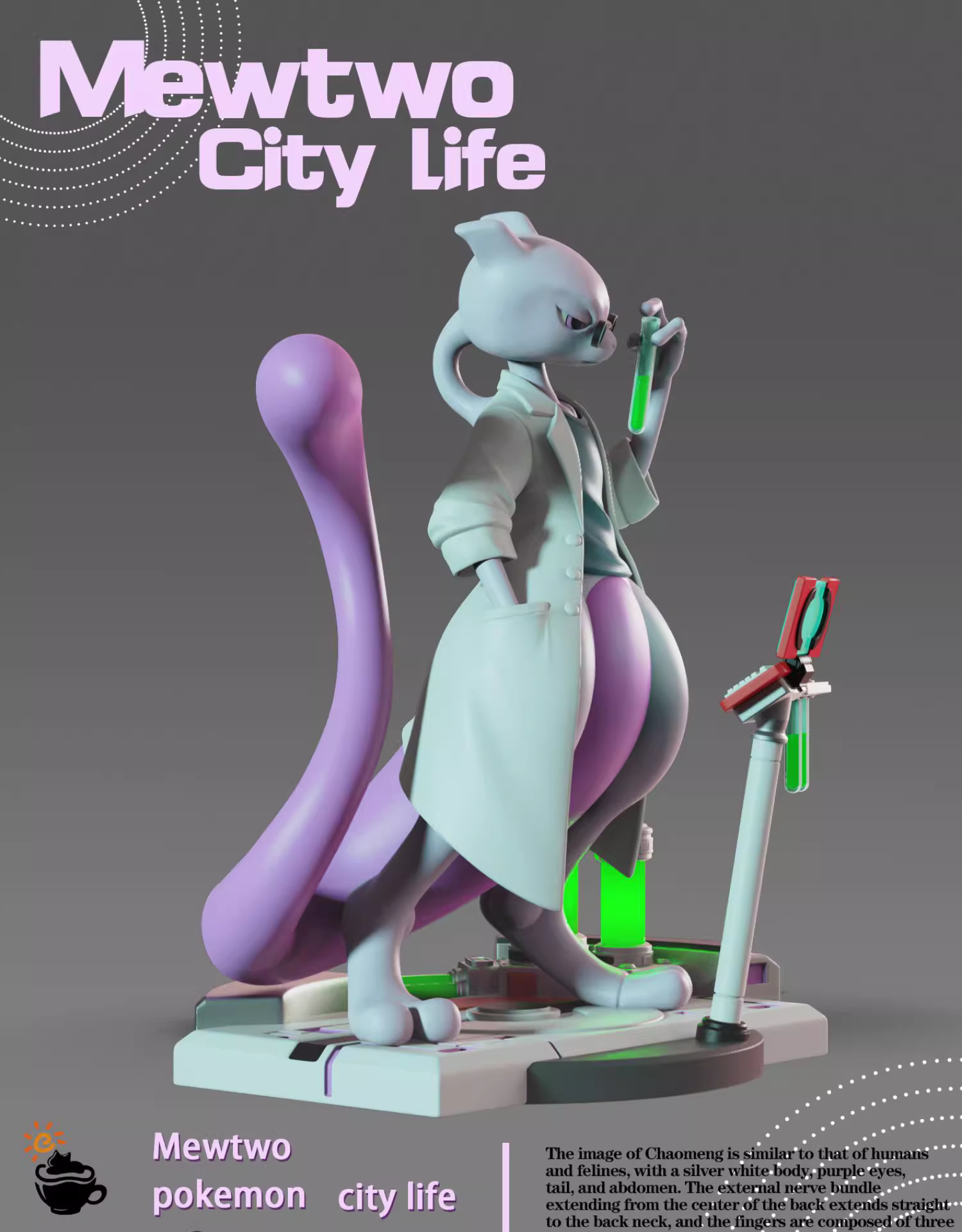 【Pre-sale】Mewtwo City Life-Pokemon-FeiMaoYingRi Studio