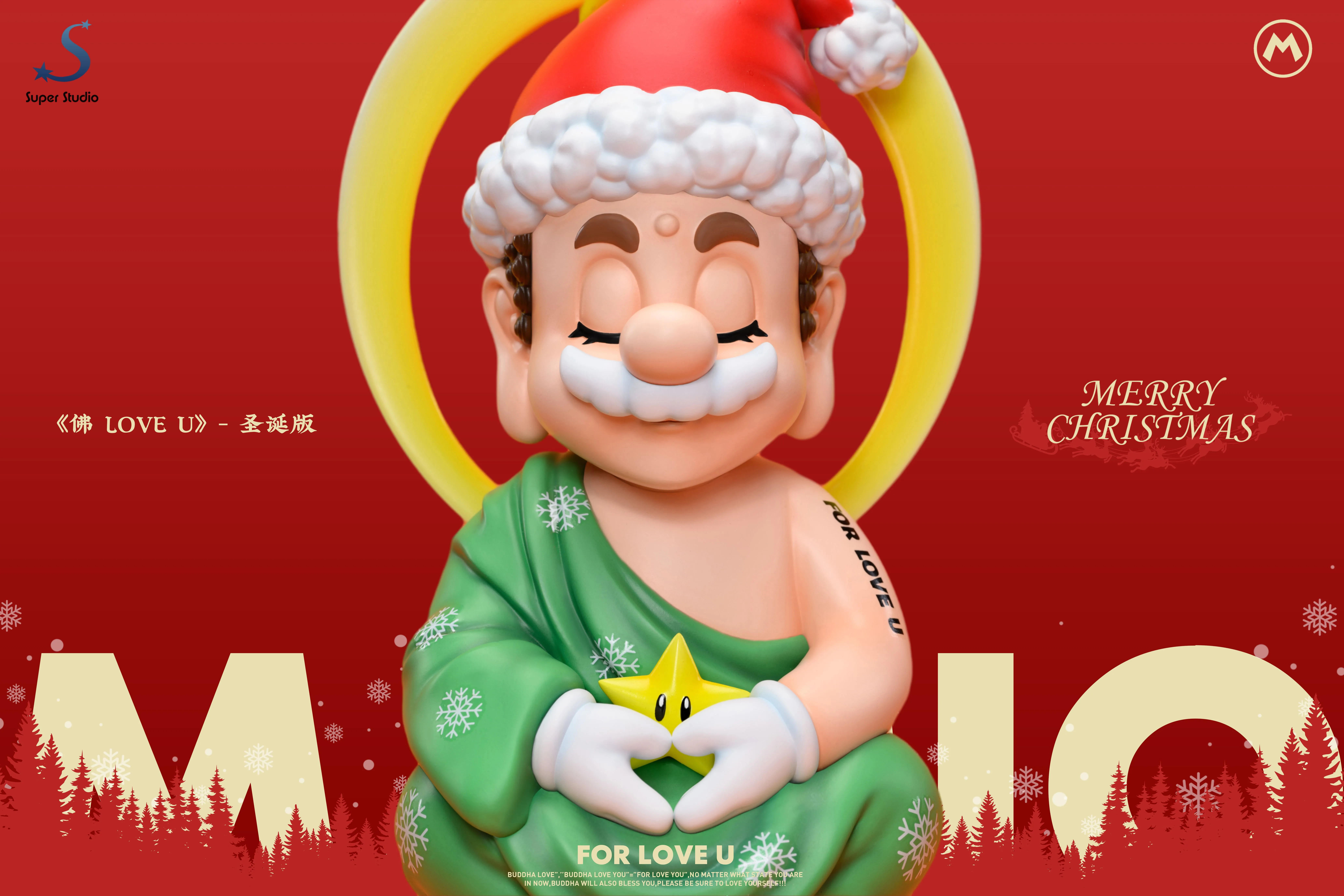 【Pre-sale】For Love U Christmas Mario-Super Mario Bros.-Super Studio