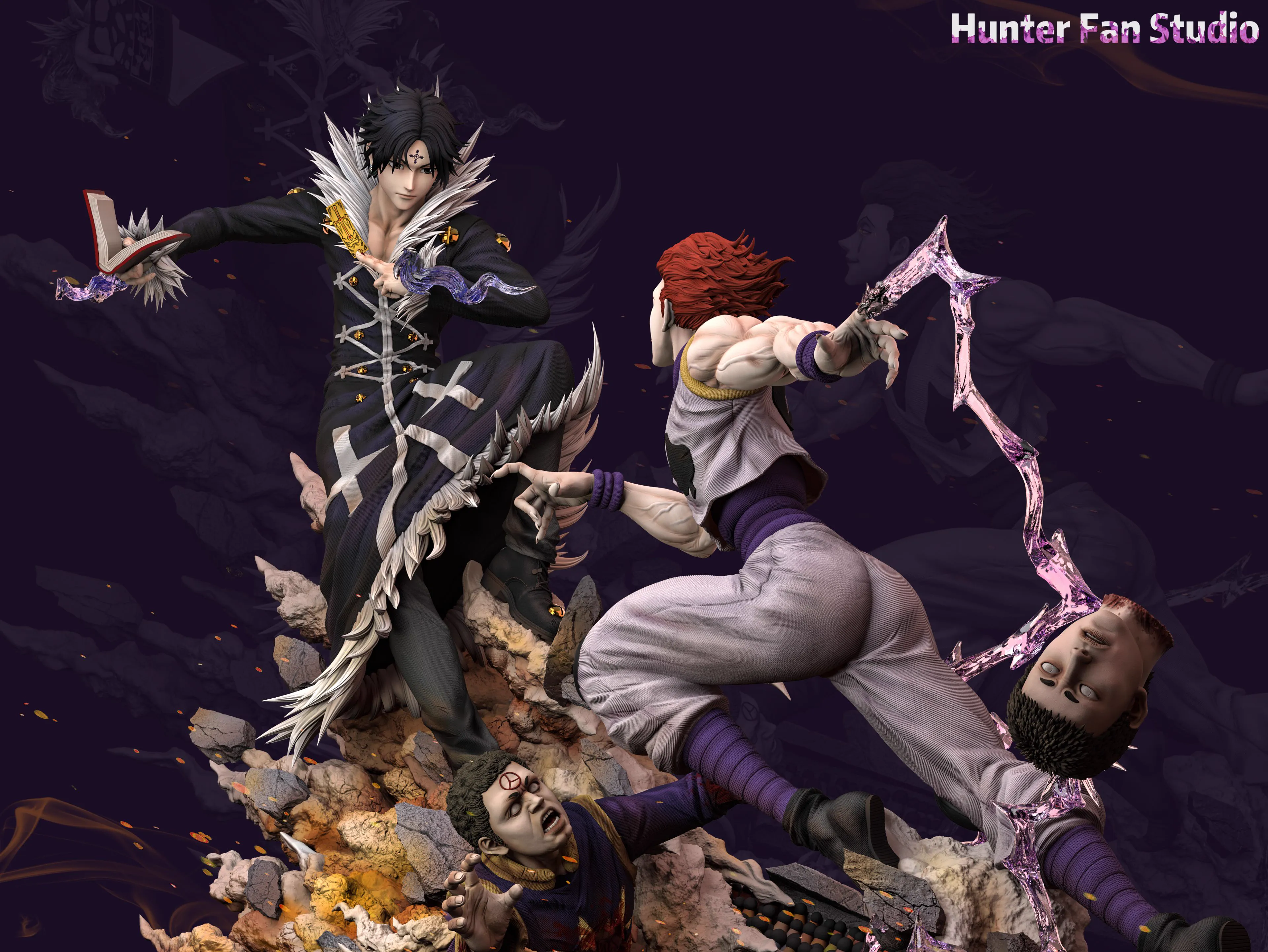 【Last one】1/6 Scale Chrollo Lucilfer VS Hisoka-HUNTER×HUNTER-HUNTER FAN Studio