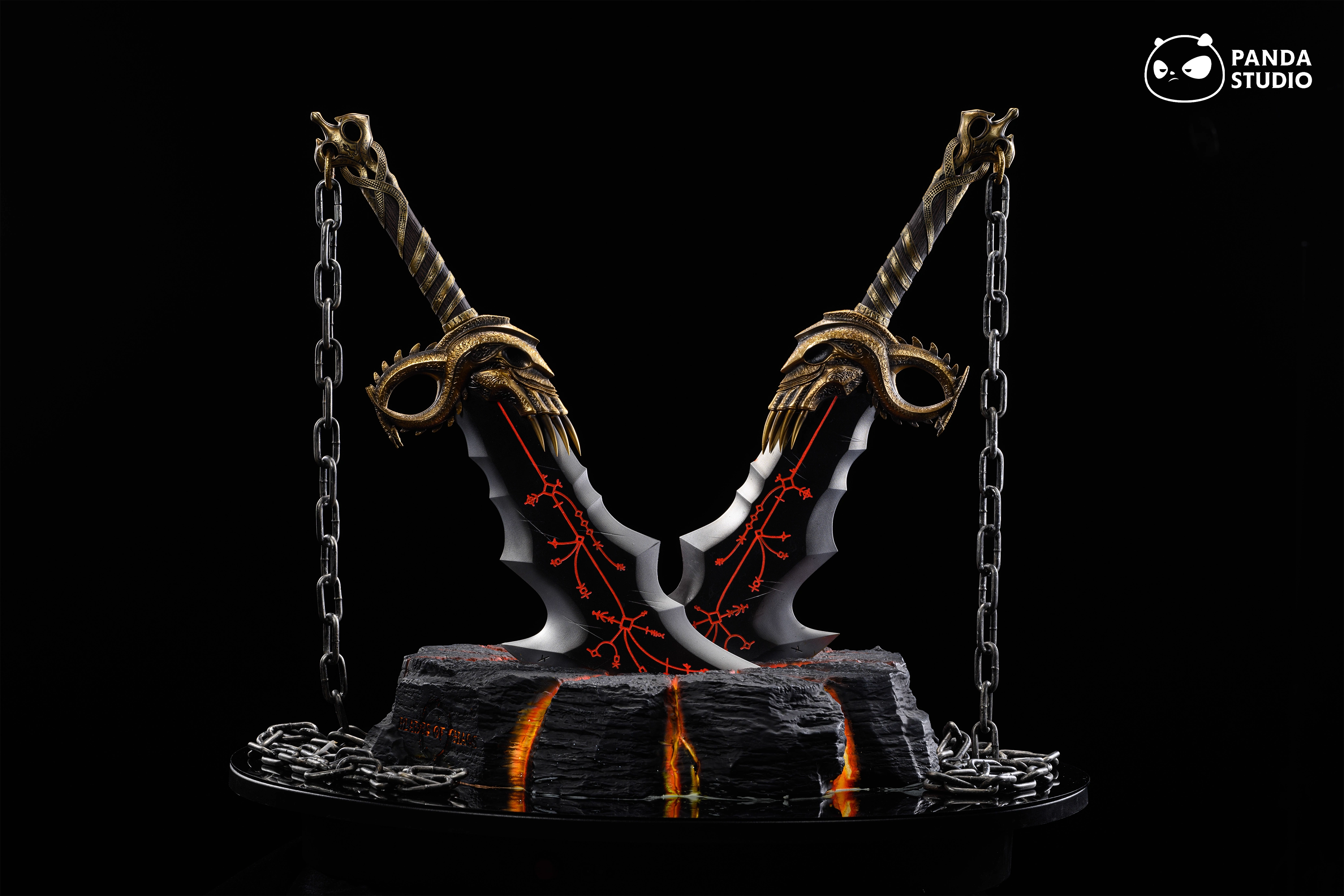 【Sold out】1/1 Scale The-Blades-of-Chaos-God Of War-Panda Studio