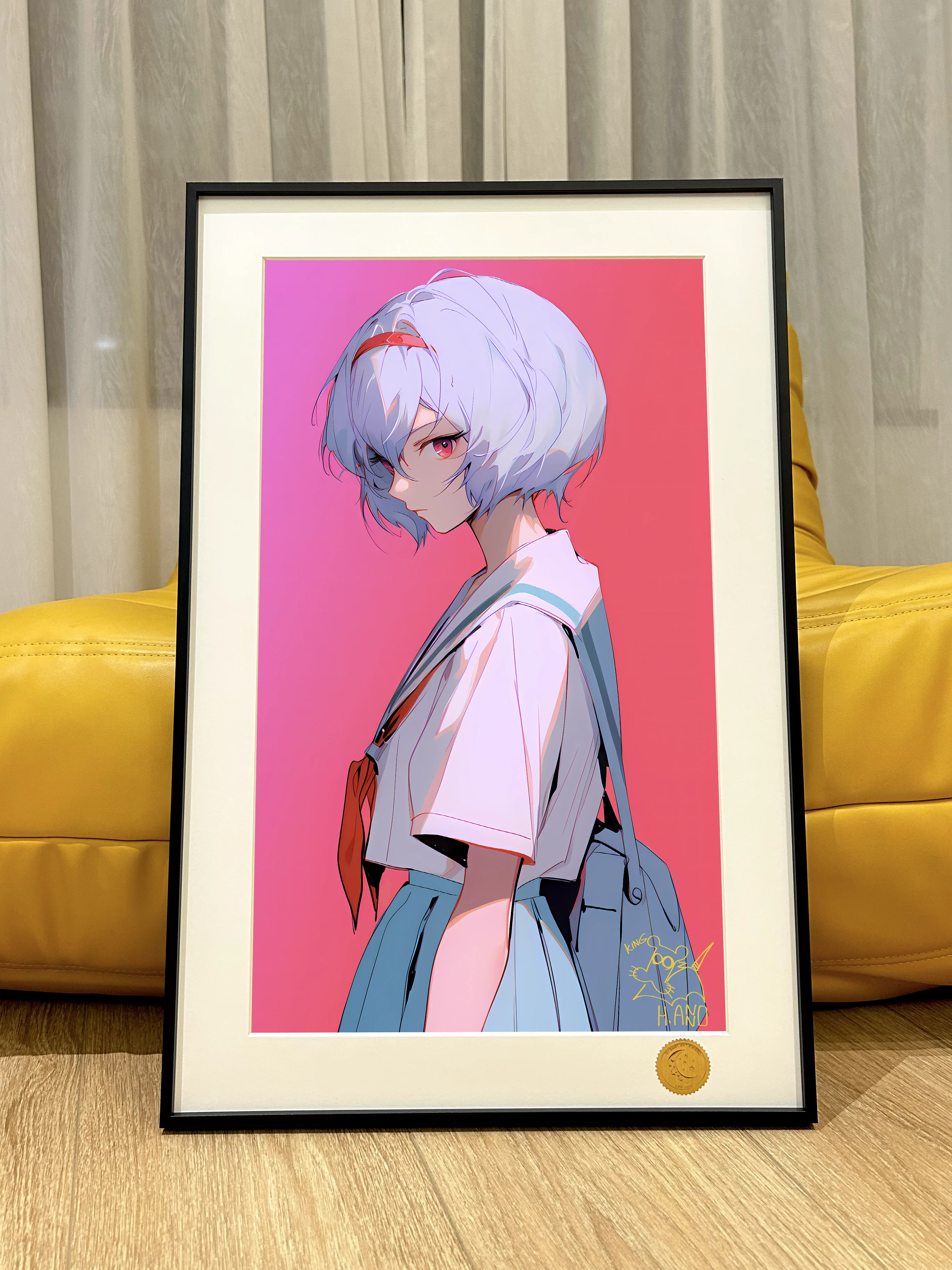【Pre-sale】Decorative Painting of School Suit Ayanami Rei-EVA-XingKong Studio