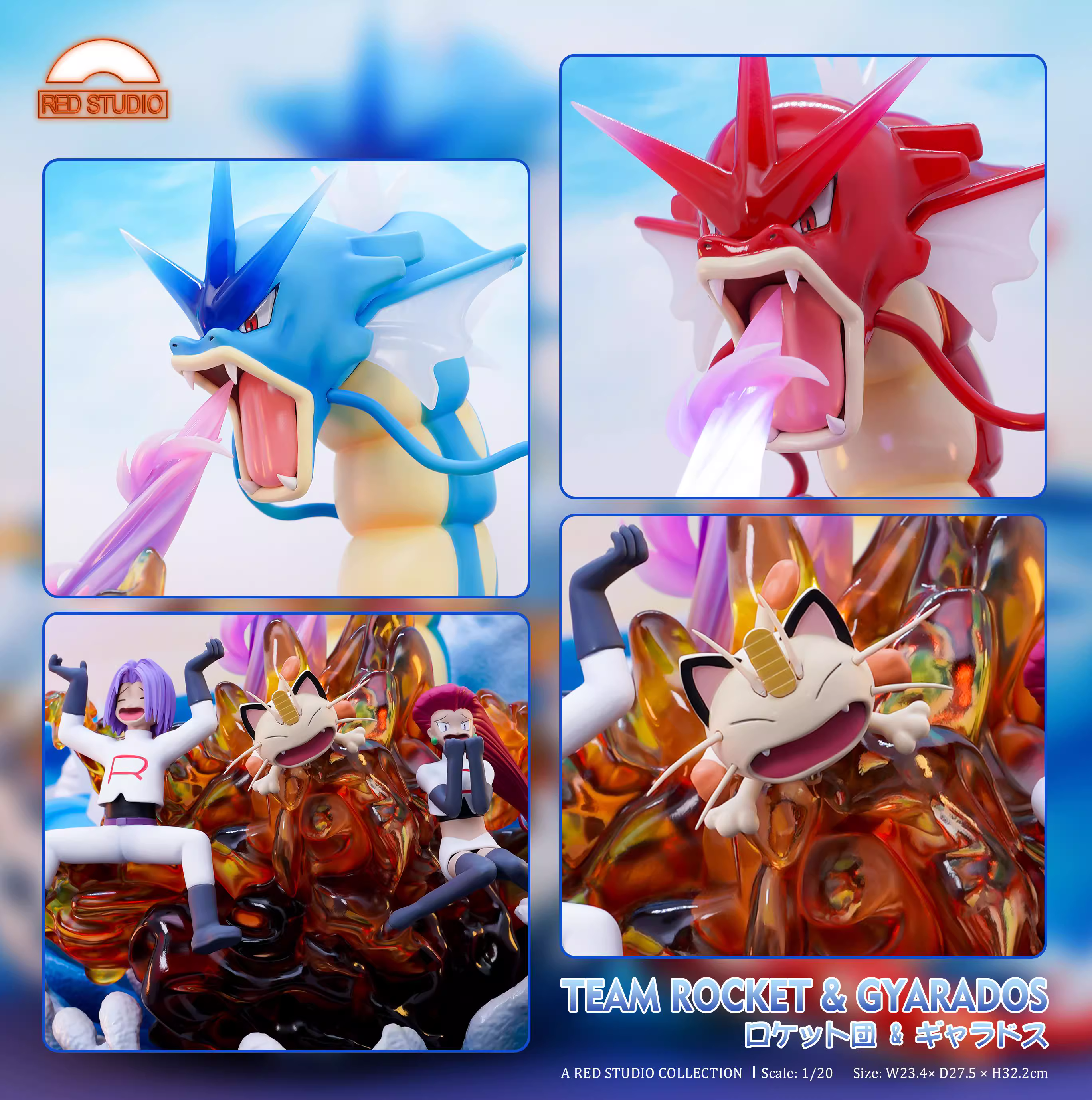 【Pre-sale】1/20 Scale Team Rocket & Gyarados-Pokemon-RED Studio