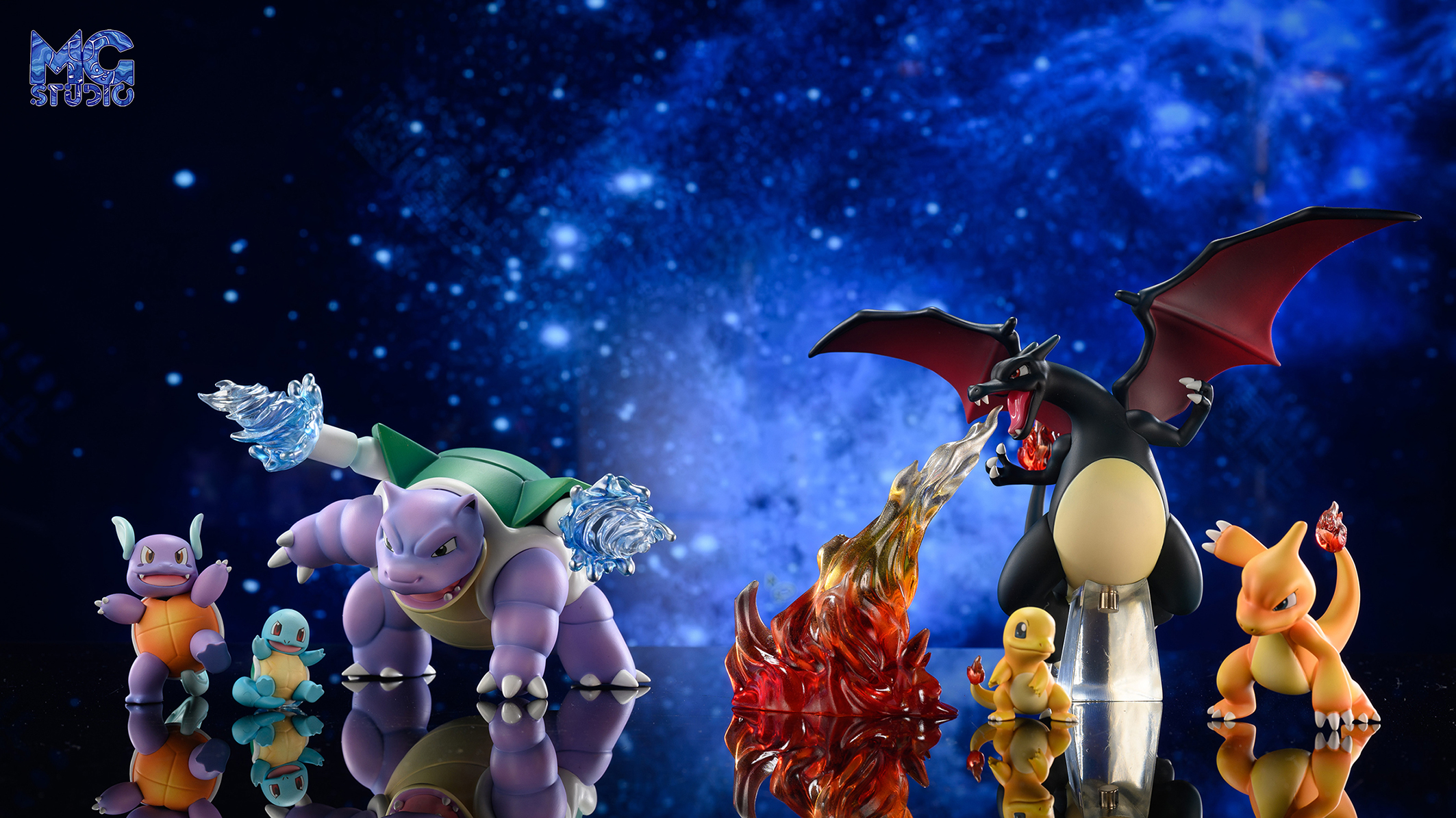 【In stock】1/20 Scaleworld Shiny Charizard & Blastoise-Pokemon-MG Studio