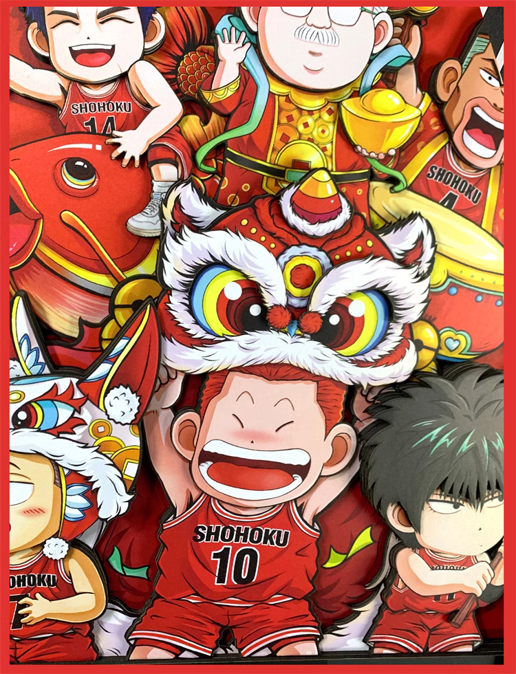 【In stock】Decorative Painting of New Year Slam Dunk-MOMO Studio