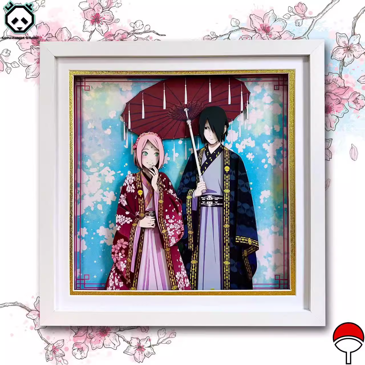 【In stock】Decorative Painting of Love of Uchiha Sasuke & Haruno Sakura-Aotu Panda