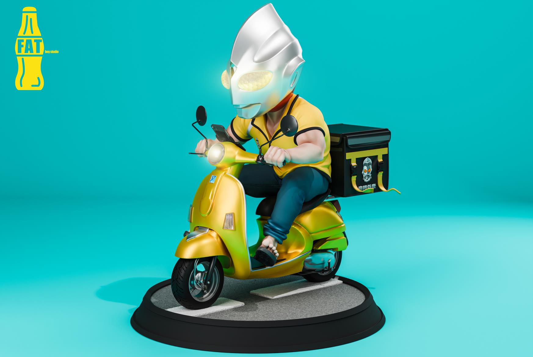 【Pre-sale】Ultraman's retired life Takeaway Tiga-Ultraman Tiga-FAT boy Studio