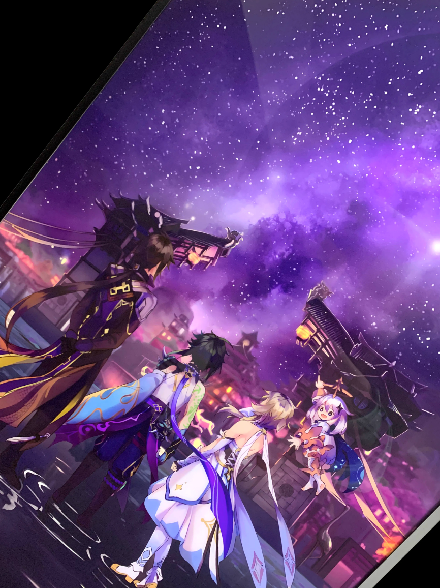 【In stock】Decorative Painting of Lumine, ZhongLi & Xiao-Genshin Impact-Mystical Art Studio