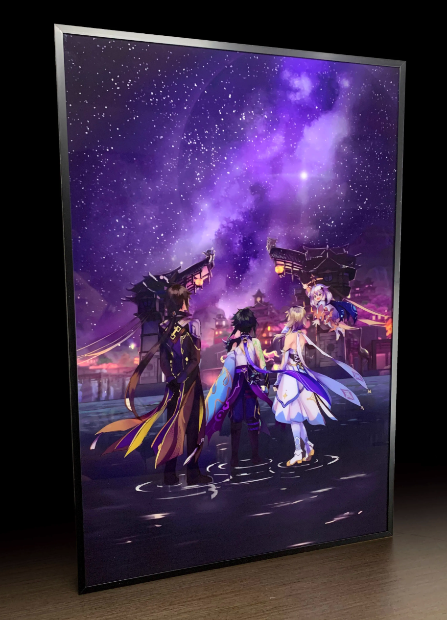 【In stock】Decorative Painting of Lumine, ZhongLi & Xiao-Genshin Impact-Mystical Art Studio