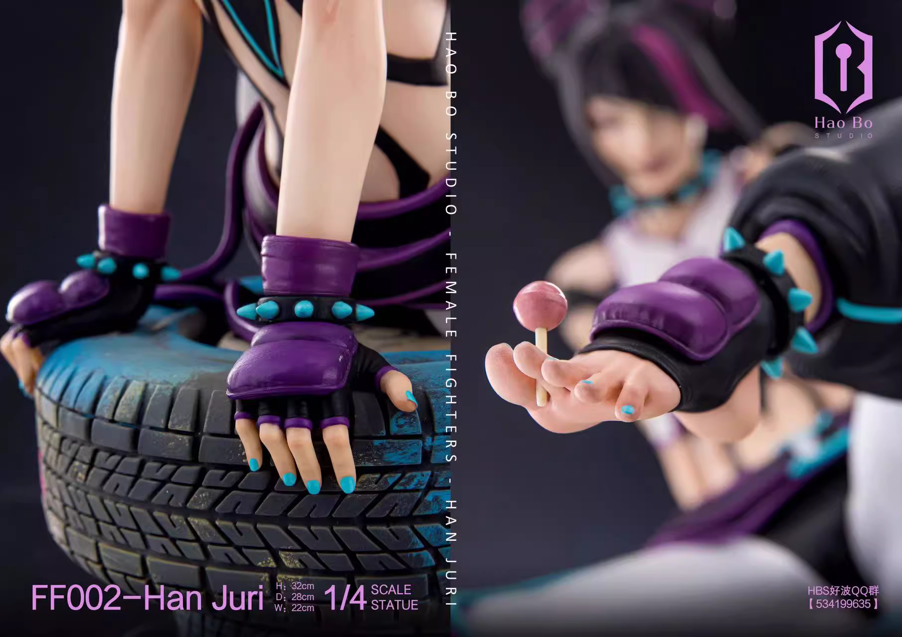 【Sold out】1/4 Scale FF002-Han Juri-Street Fighter-HaoBo Studio