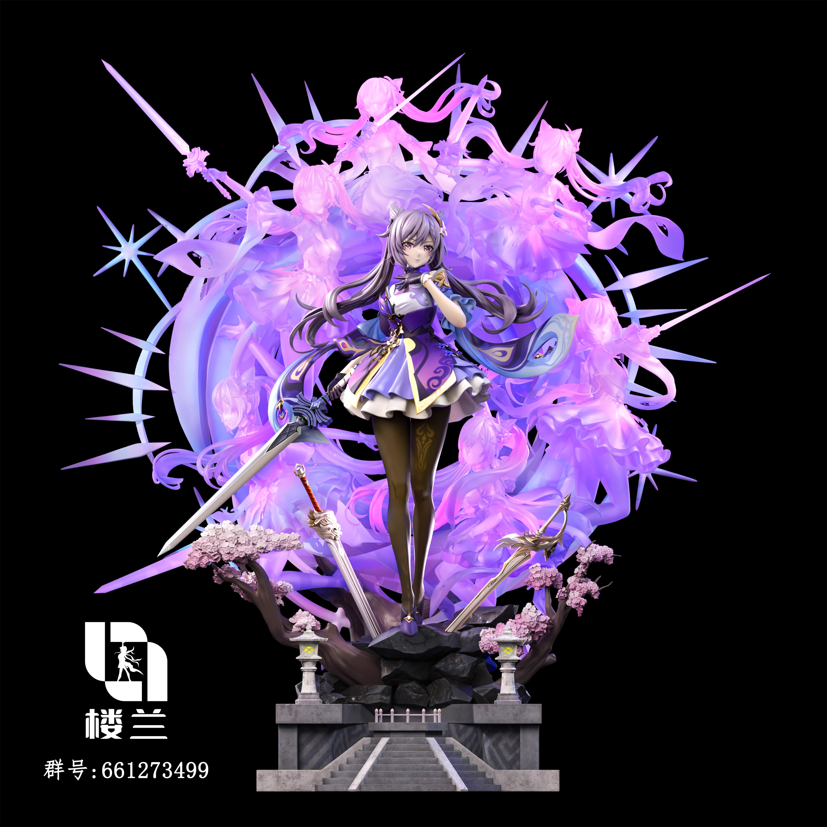 【Sold out】1/6 Scale A Version KeQing-Genshin Impact-LouLan studio