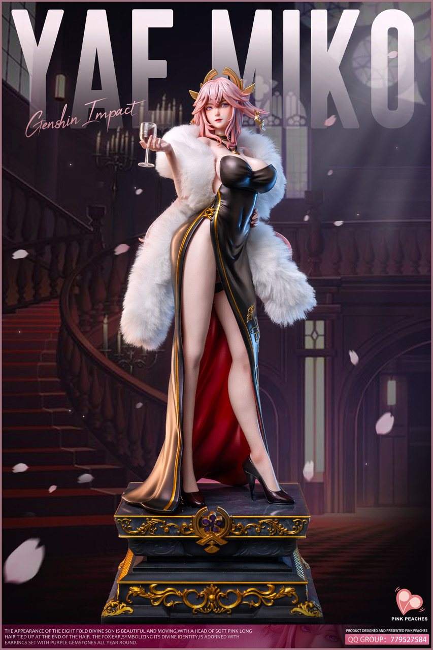 【Pre-sale】1/4 Scale Yae Miko-Genshin Impact-Pink Peaches Studio