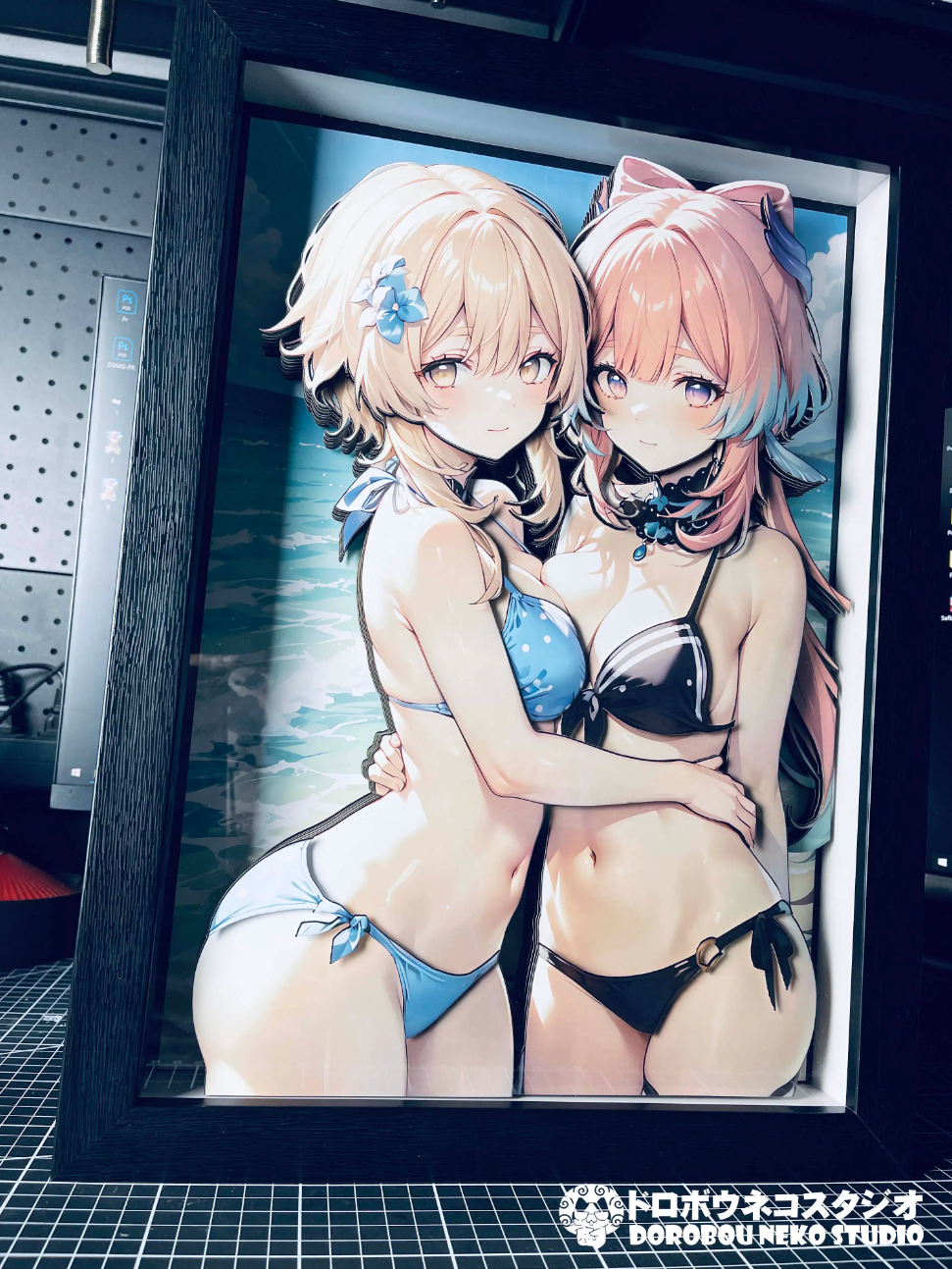 【In stock】DSGS-002 Decorative Painting of Lumine & Sangonomiya Kokomi-Genshin Impact-Dorobou Neko Studio