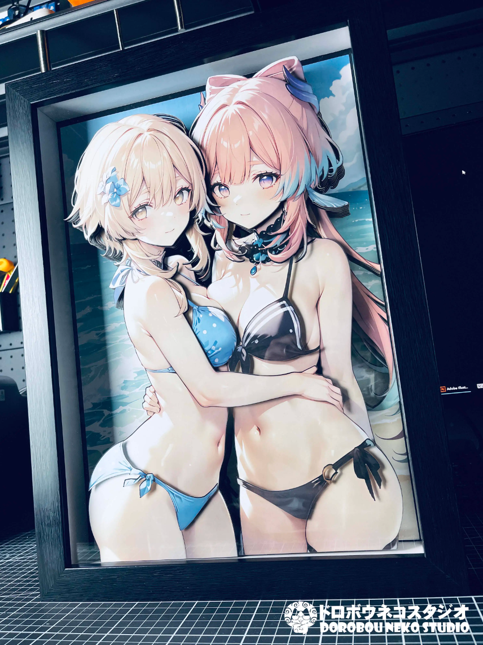 【In stock】DSGS-002 Decorative Painting of Lumine & Sangonomiya Kokomi-Genshin Impact-Dorobou Neko Studio