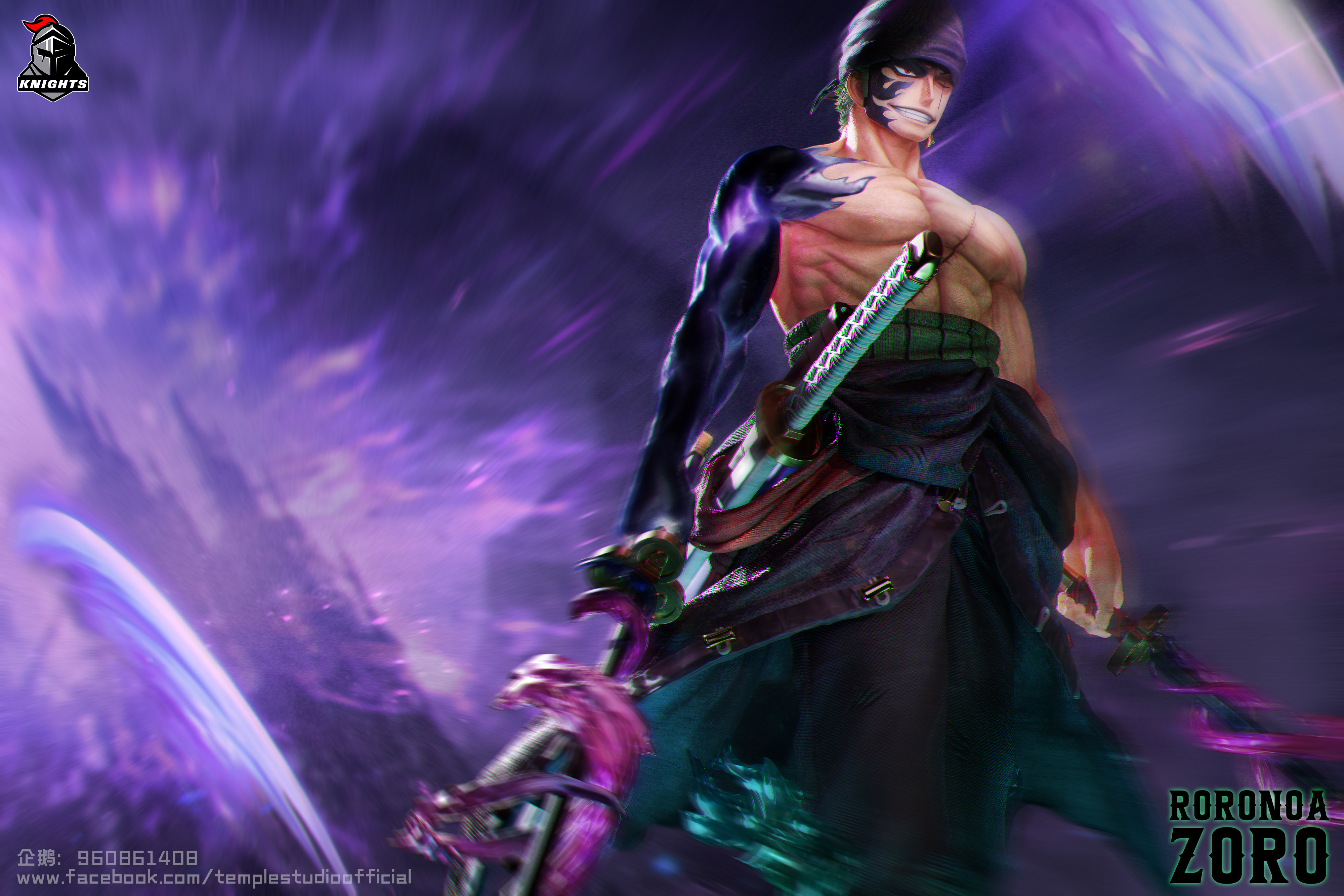 【Pre-sale】1/2, 1/4 & 1/6 Scale NO: 05 Roronoa Zoro-Temple Studio