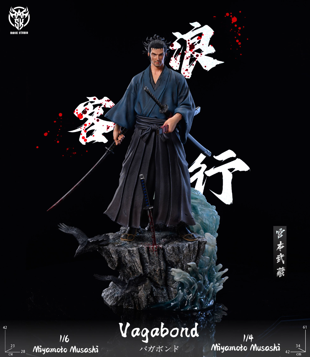 【Few left】1/4 & 1/6 Scale Miyamoto Musashi-Vagabond-Mask studio