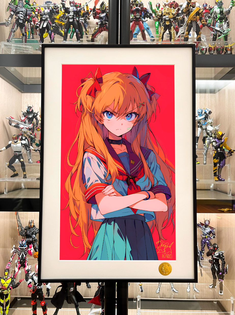 【Pre-sale】Decorative Painting of Angry Asuka Langley Soryu-EVA-XingKong Studio