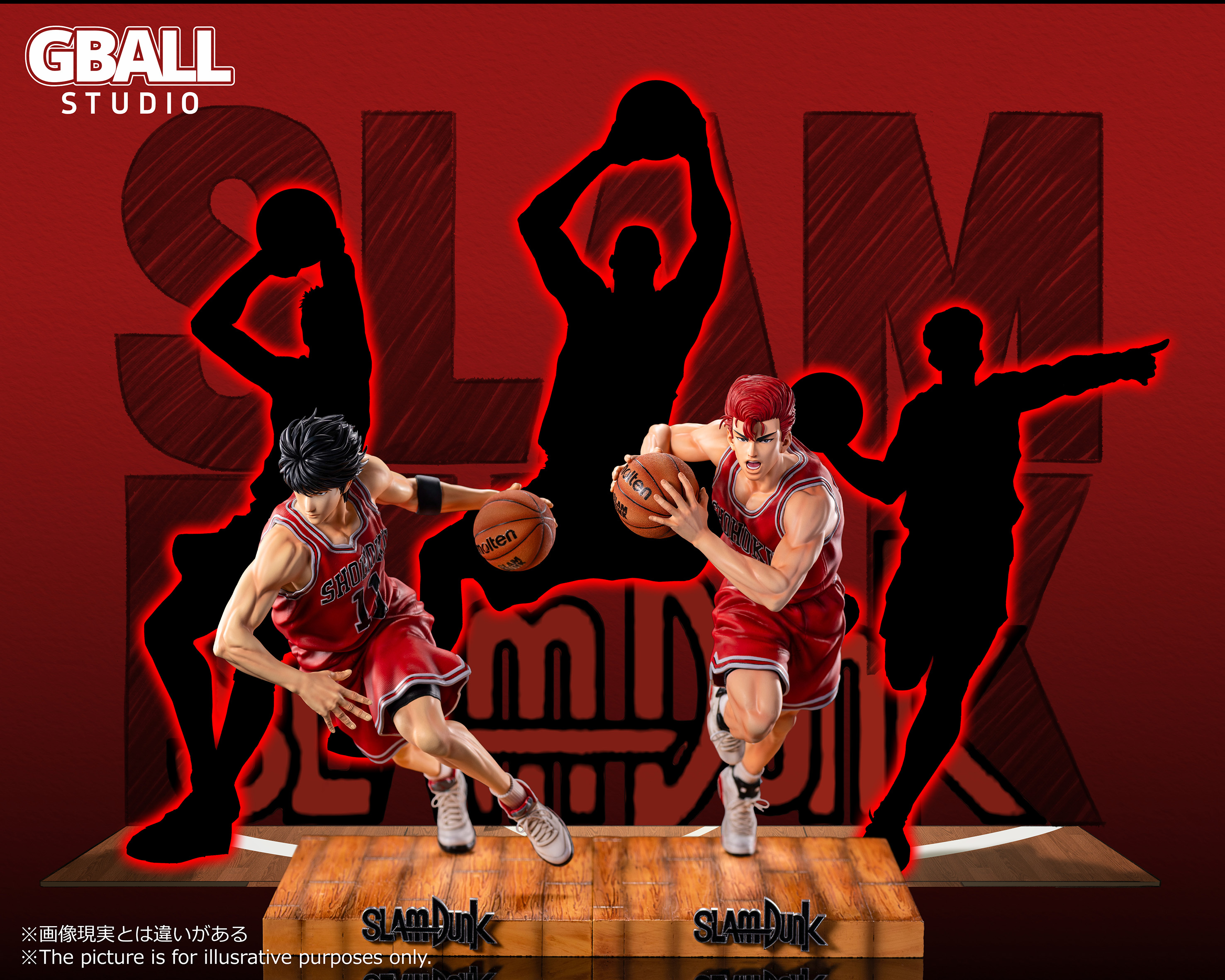 【Pre-sale】1/4 & 1/6 Scale Sakuragi Hanamichi & Rukawa Kaede-Slam Dunk-GBALL Studio