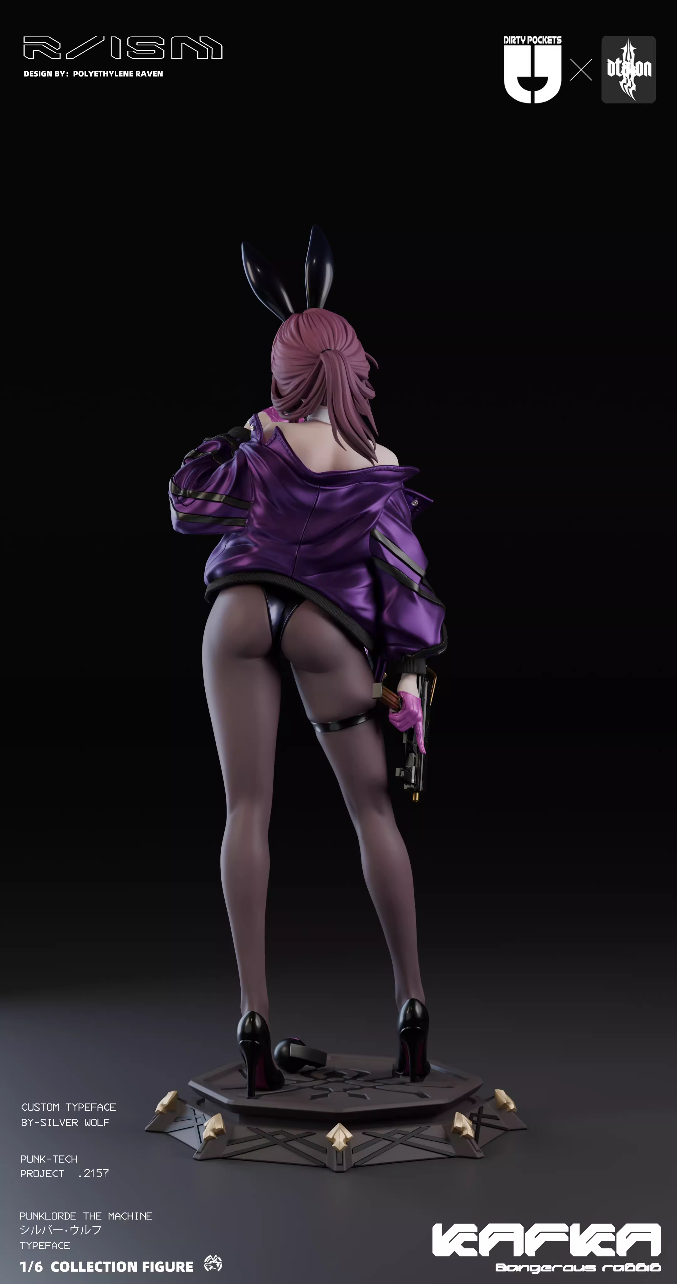 【Sold out】1/6 Scale Bunny Girl Kafka-Honkai: Star Rail-Dtalon & Dirty pockets Studios