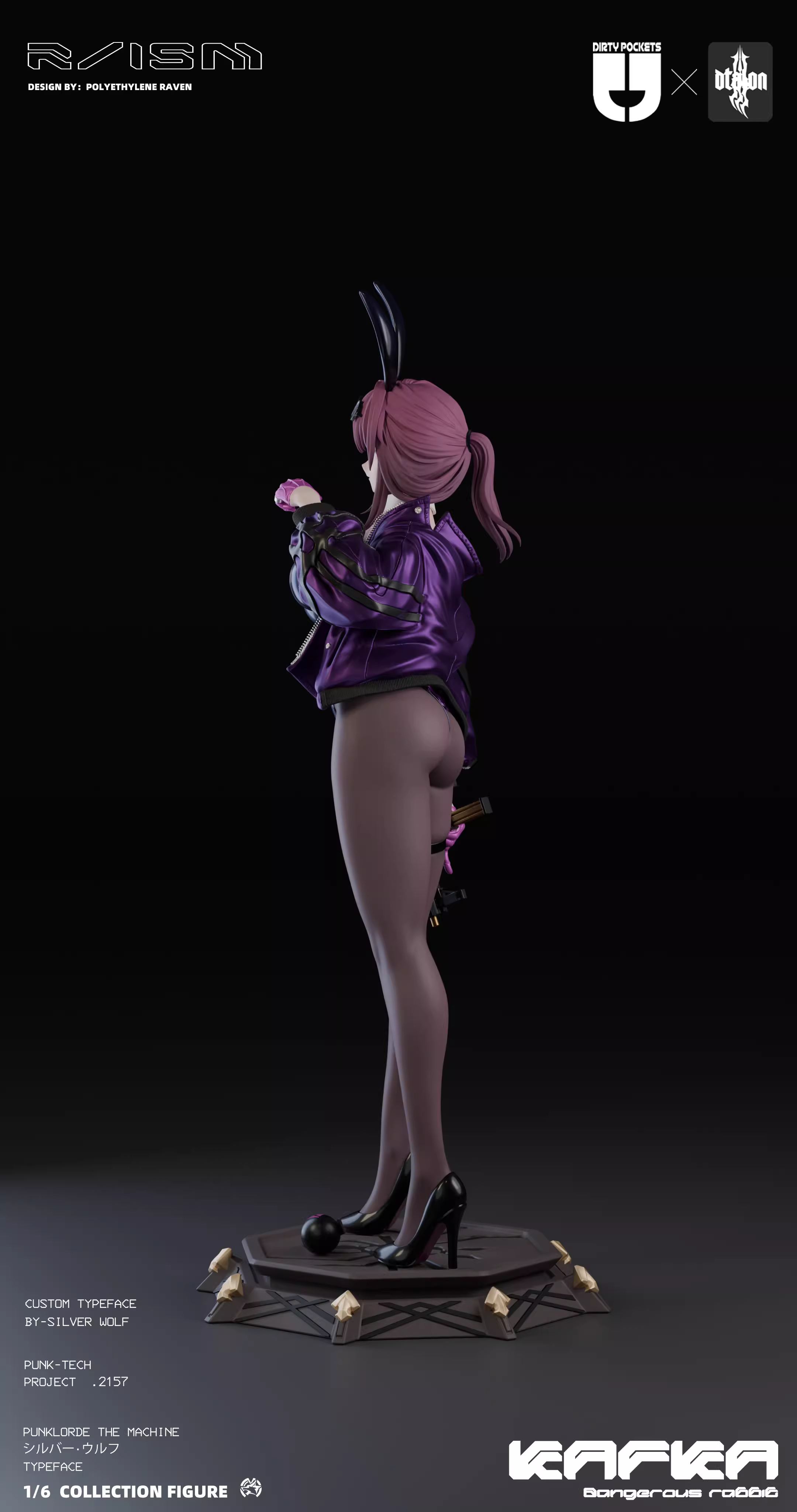 【Sold out】1/6 Scale Bunny Girl Kafka-Honkai: Star Rail-Dtalon & Dirty pockets Studios