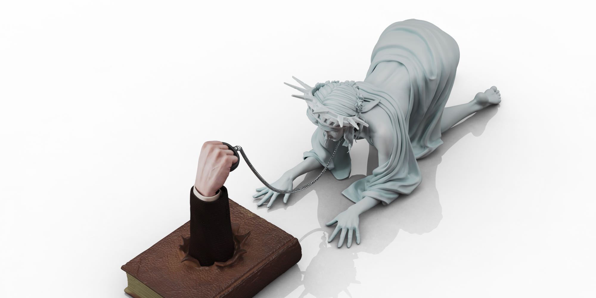 【Pre-sale】1/7 Scale The Enslaved Statue of Liberty-Other series-Watermelon Studio