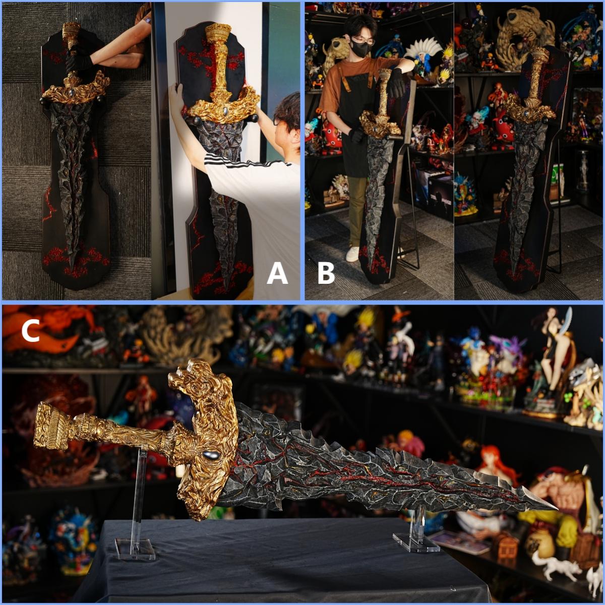 【In stock】1/1 The Maliketh's Black Blade with LED-ER Other Series-Panda Studio