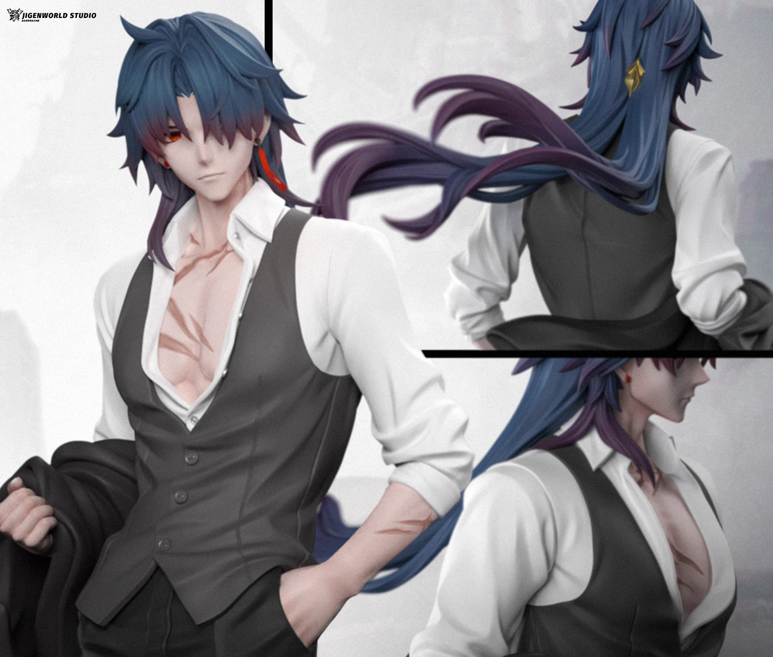 【Sold out no more】1/6 Scale Business Suit Thugs Blade-Honkai: Star Rail-Jigenworld Studio