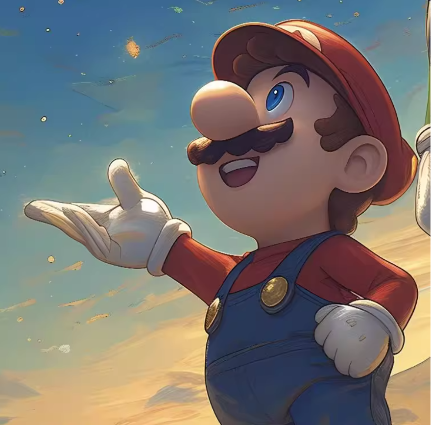 【Pre-sale】Decorative Painting of Mario-Super Mario Bros.-XingKong Studio