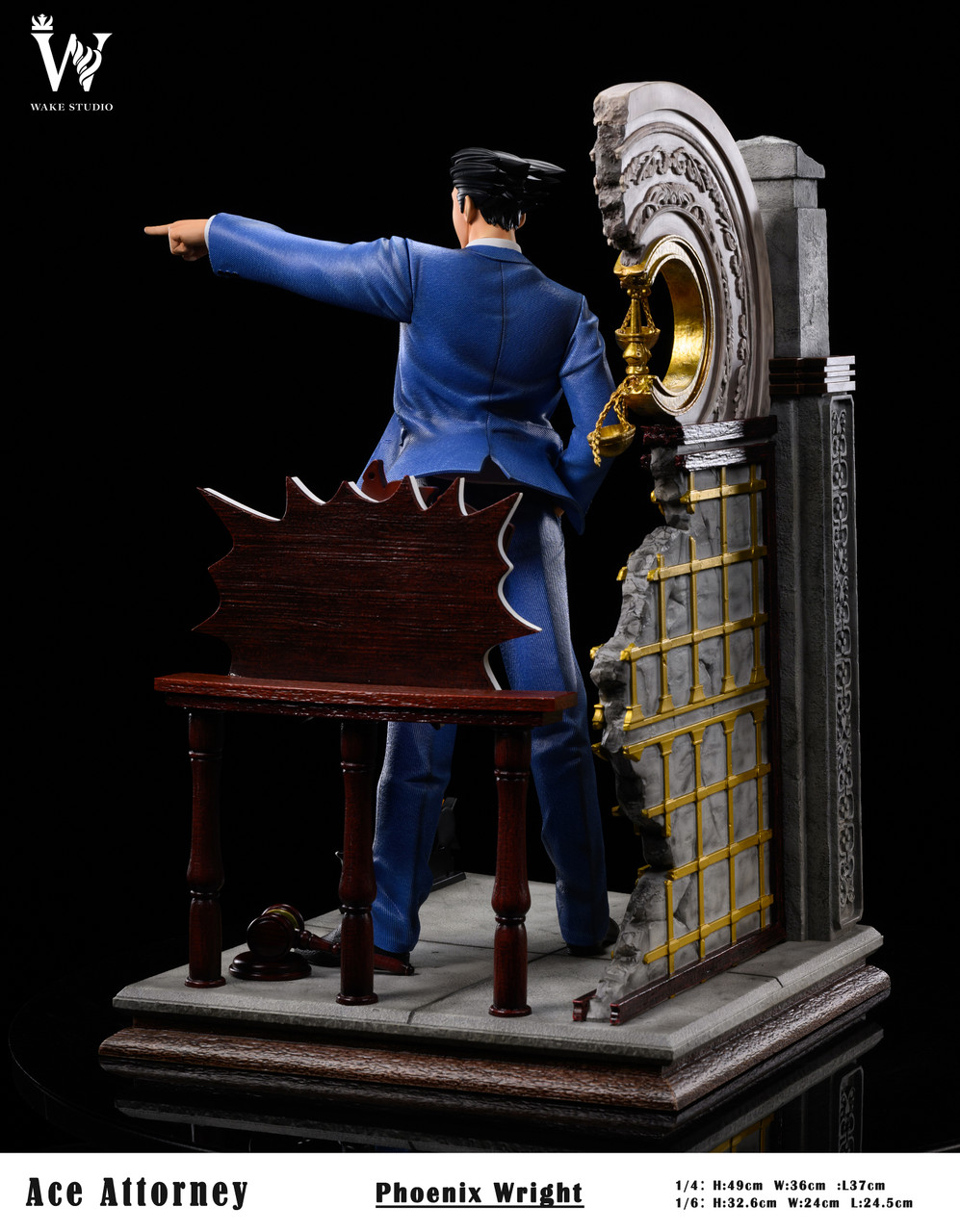 【Pre-sale】1/6 & 1/4 Scale Ace Attorney-Phoenix Wright-Wake studio