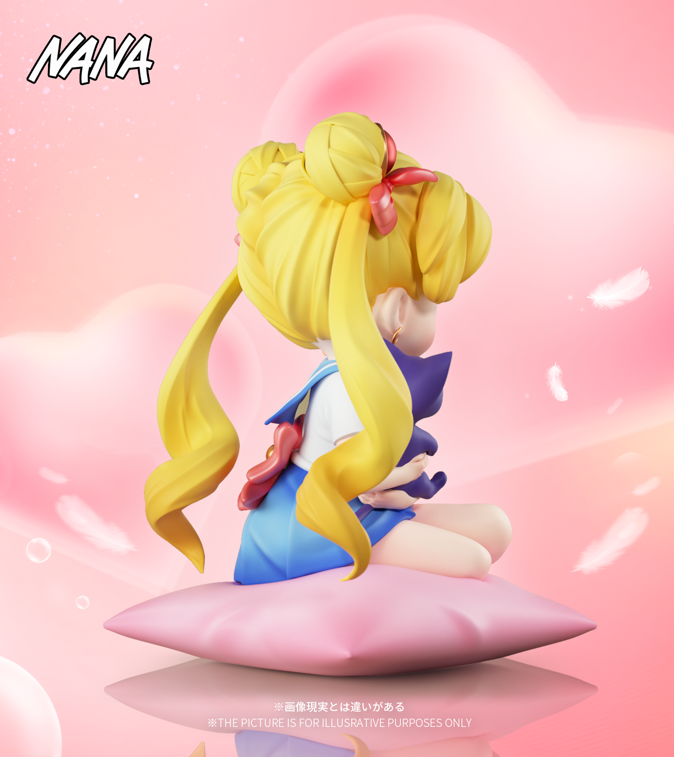 【Pre-sale】Q Version Sitting Tsukino Usagi-Sailor Moon-NANA Studio